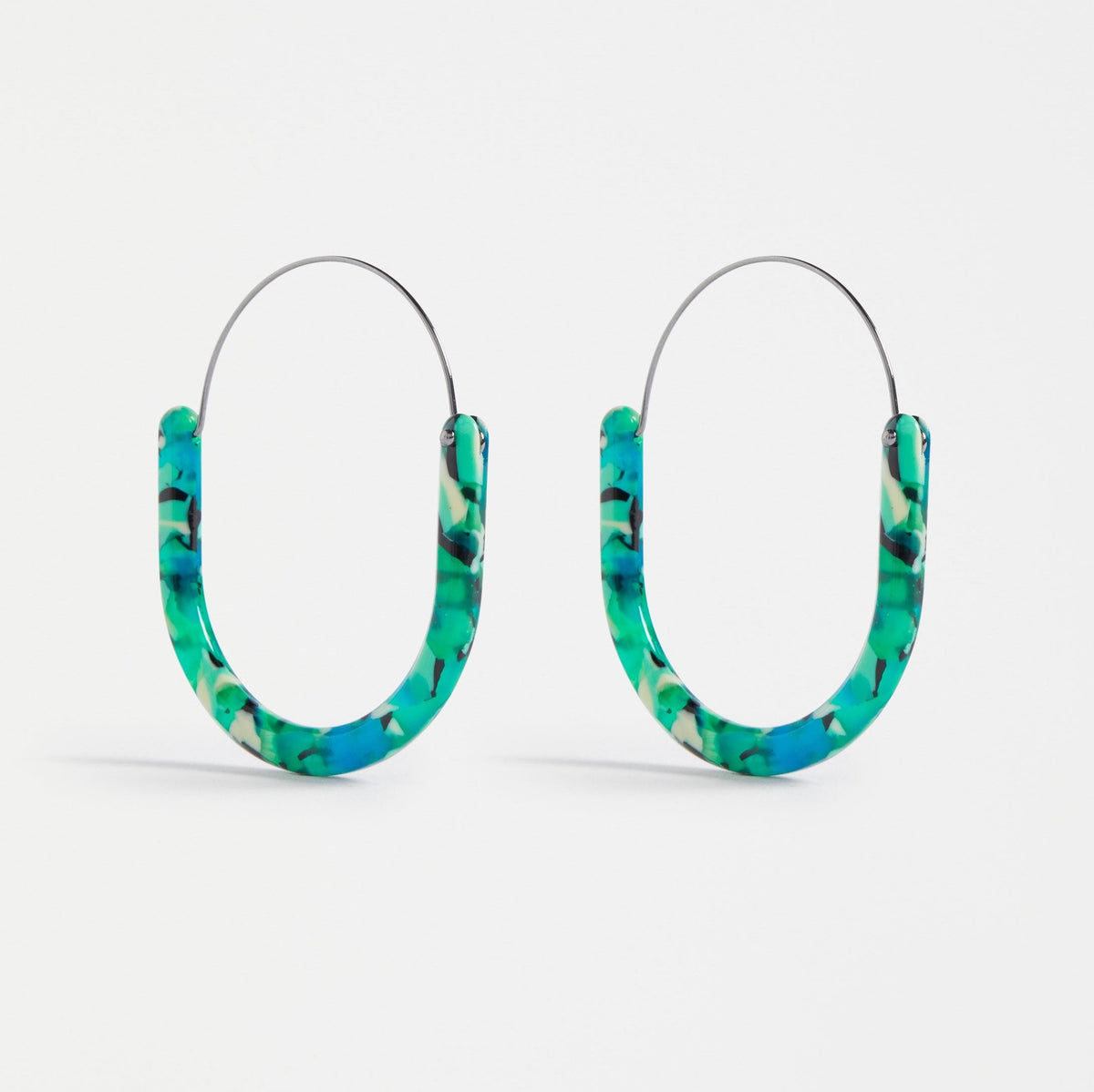 Aki Hoop Earring / Green