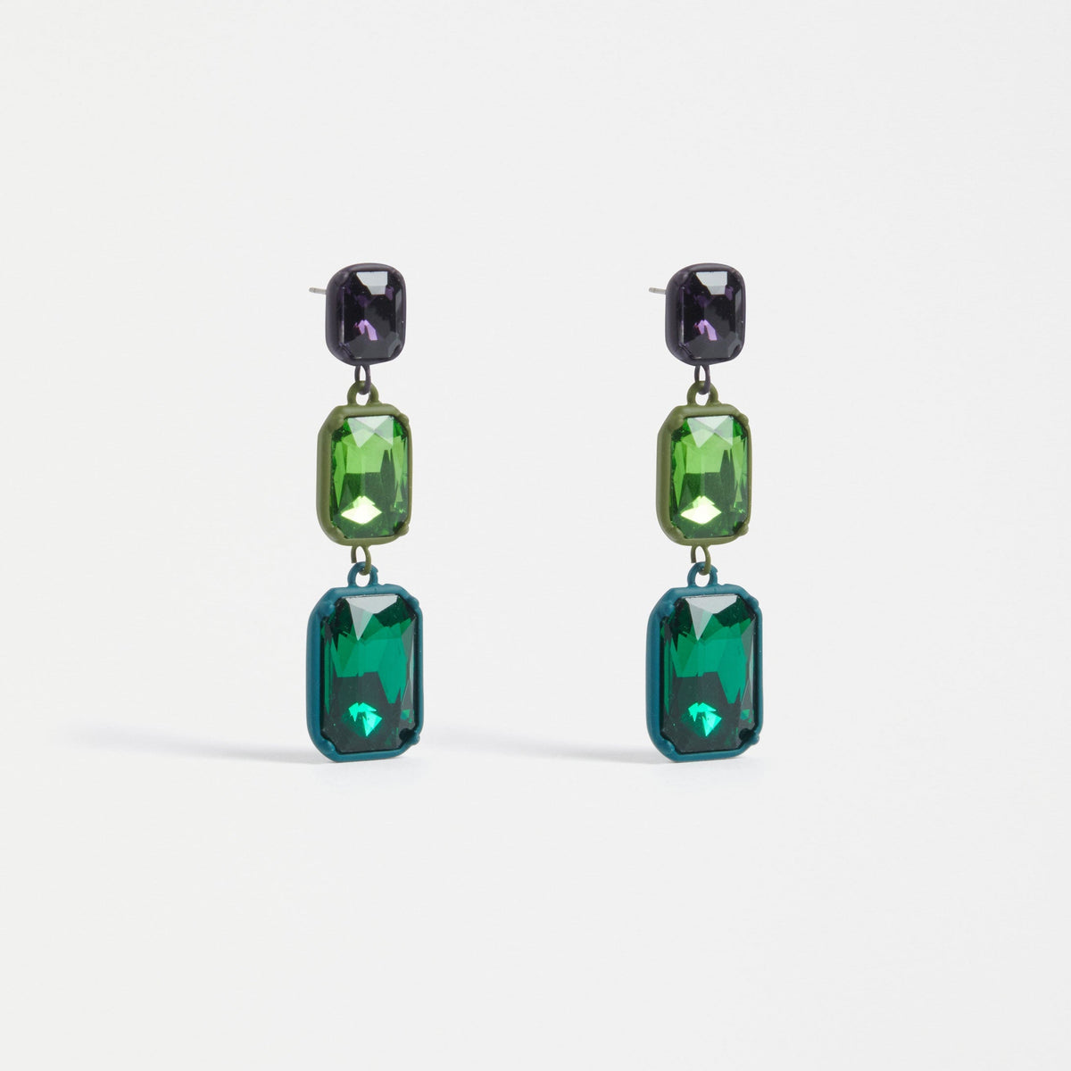 Jule Long Drop Earring / Teal