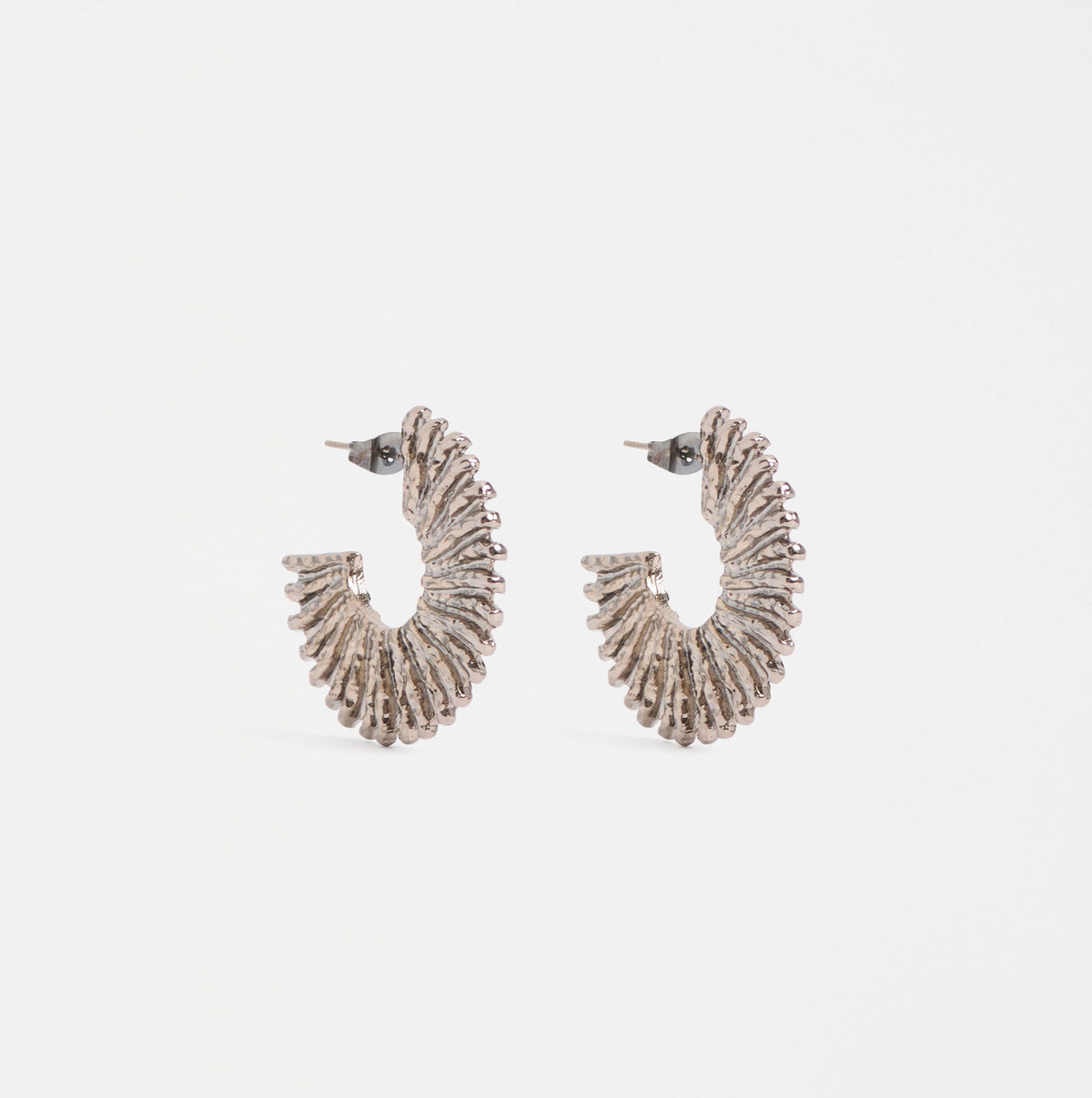 Krusen Hoop Earring / Gunmetal