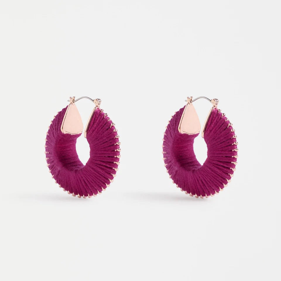 Ledde Hoop Earring / Mulberry