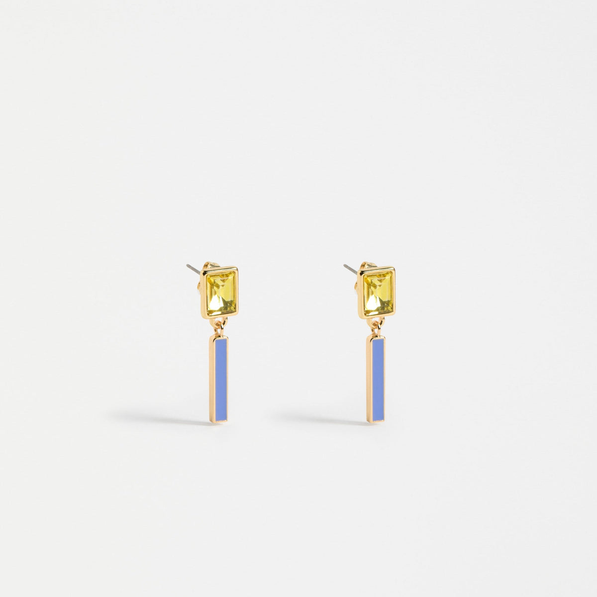 Ival Short Drop Earring / Chartreuse