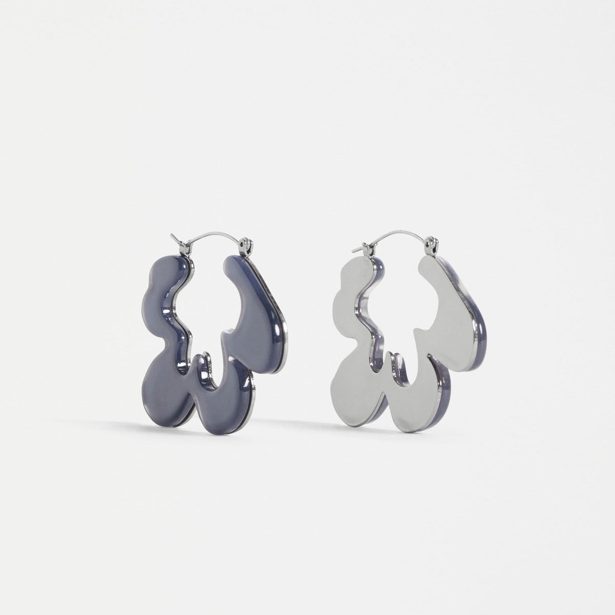 Lomma Hoop Earring / Bright Navy