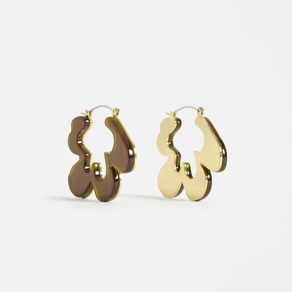 Lomma Hoop Earring / Dark Olive