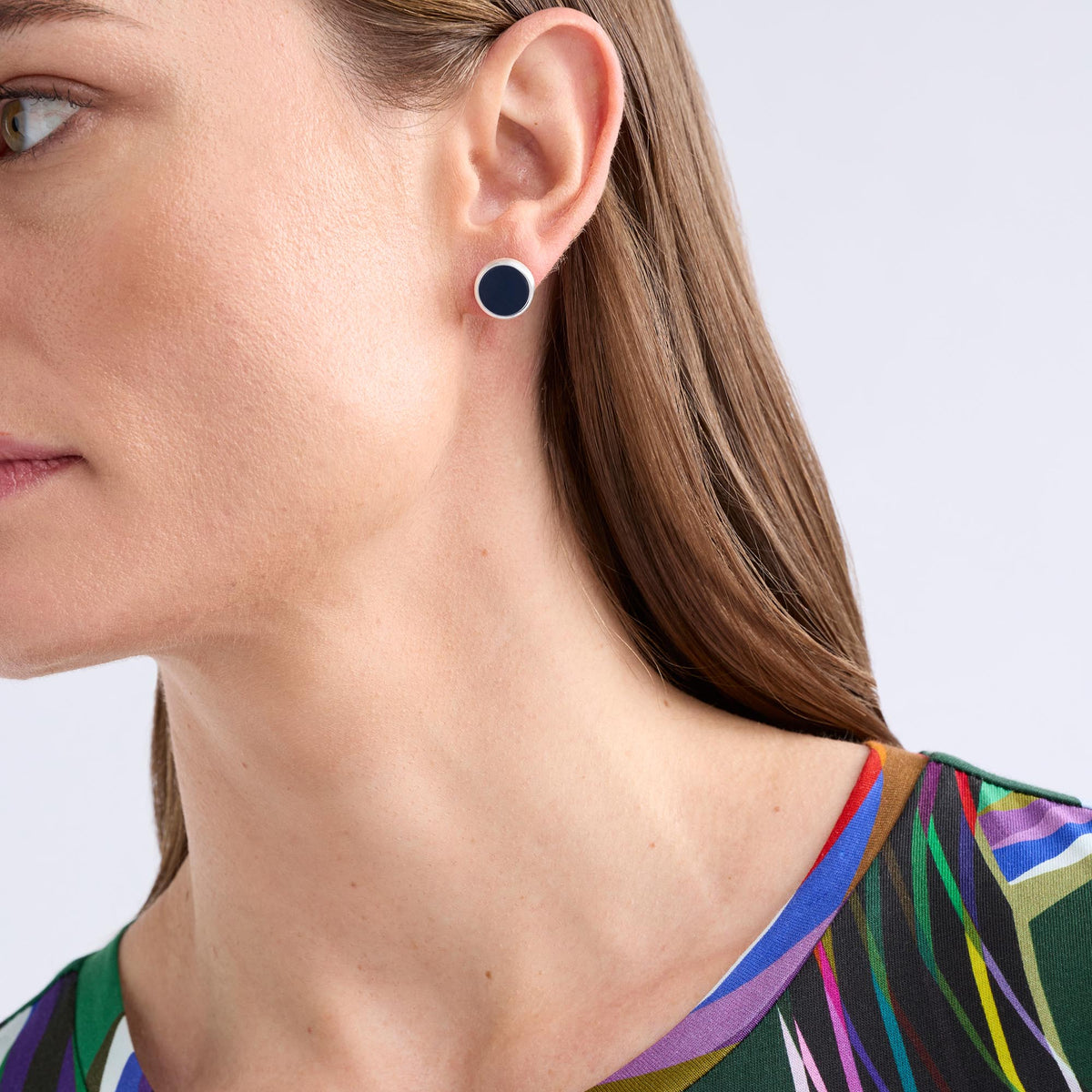 Malj Small Stud Earring / Midnight