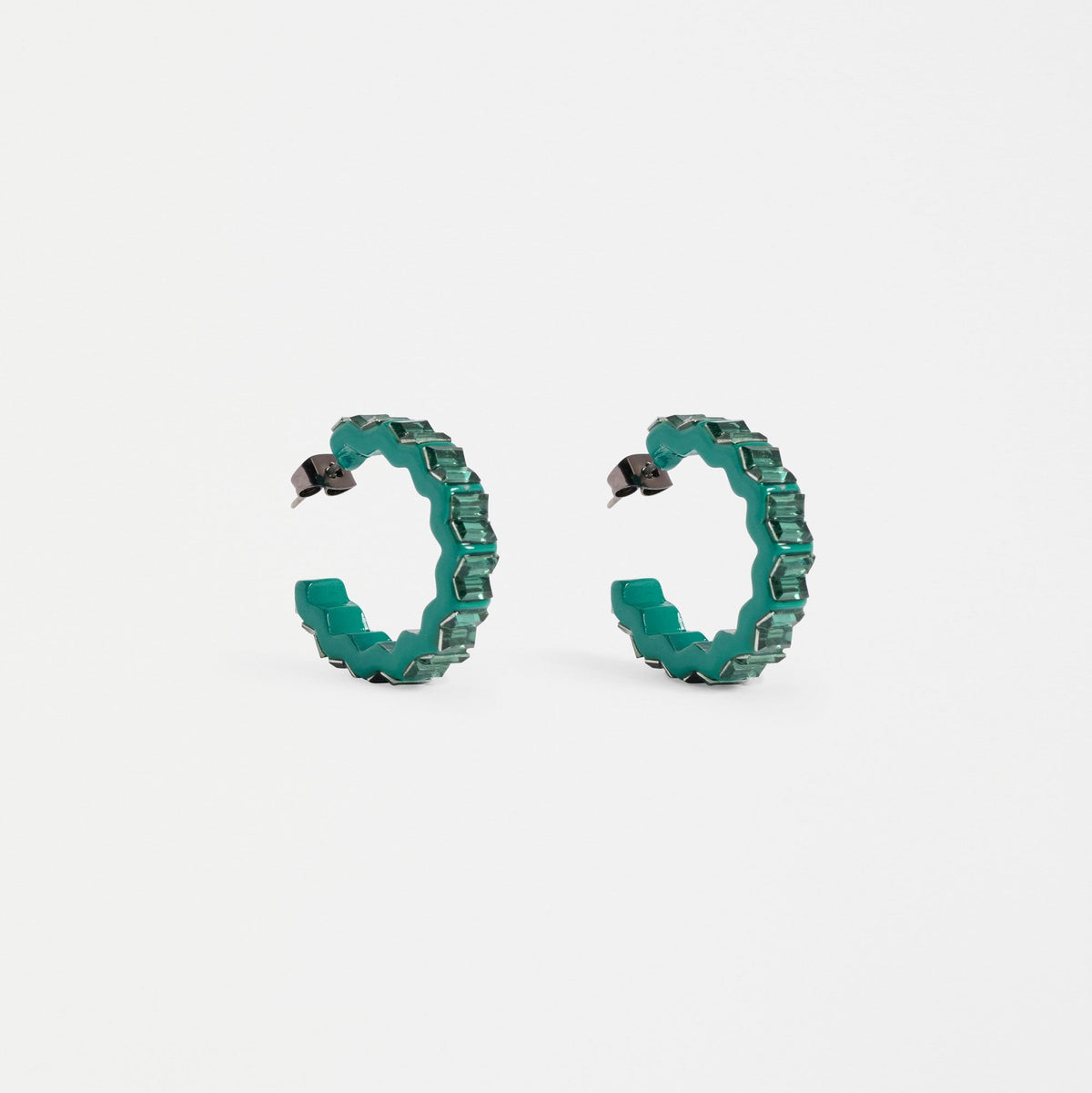 Jolle Hoop Earring / Teal