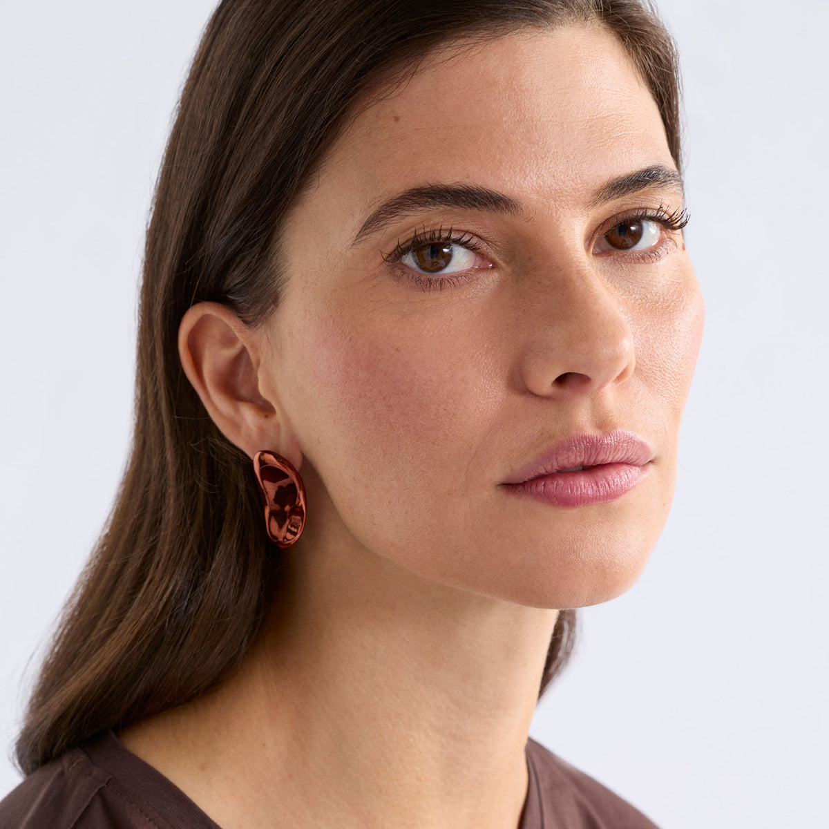 Atur Stud Earrings / Espresso