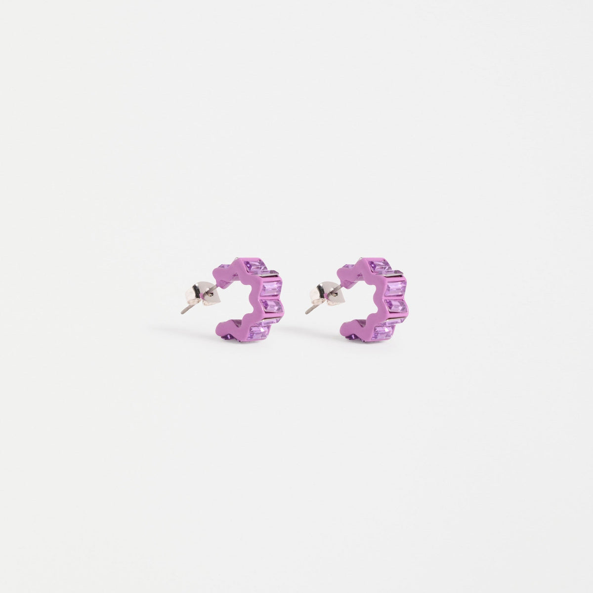Jolle Mini Hoop Earring / Violet