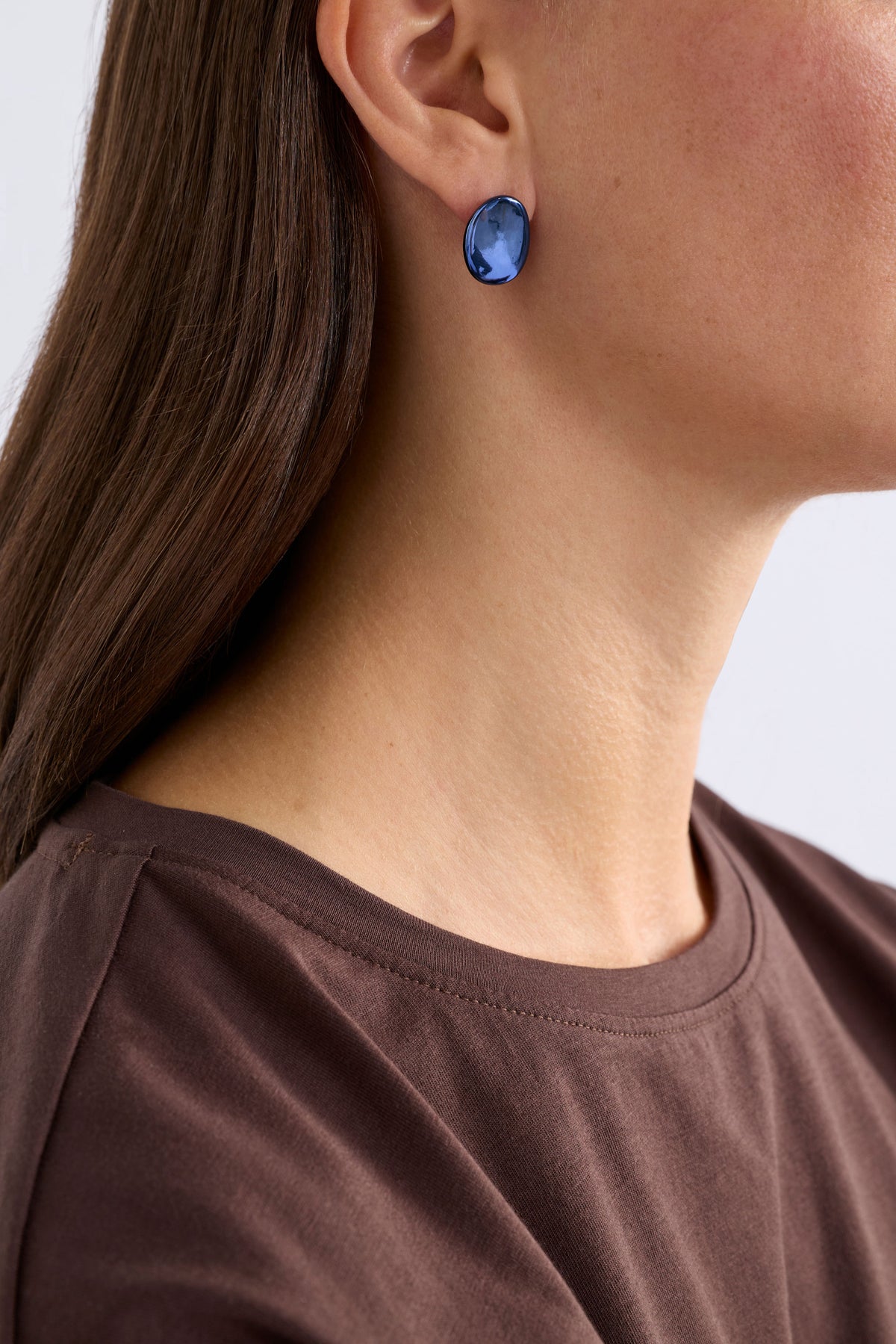 Atur Mini Stud Earrings / Dusk Blue