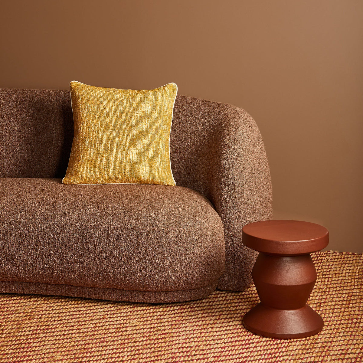 Gem Mustard 50cm Cushion
