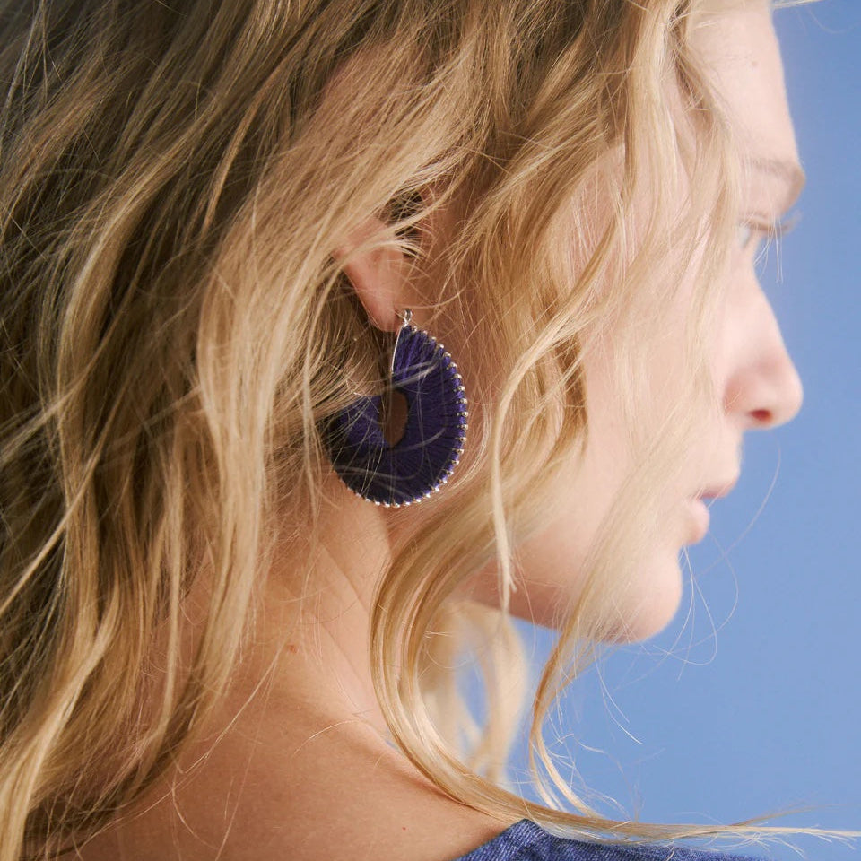 Ledde Hoop Earring / Cobalt