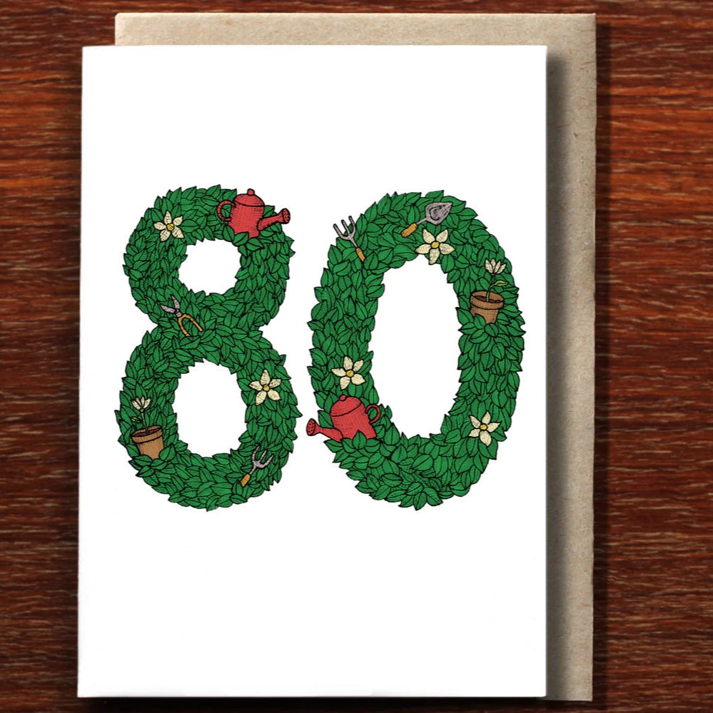 Greeting Card / 80th Gardening