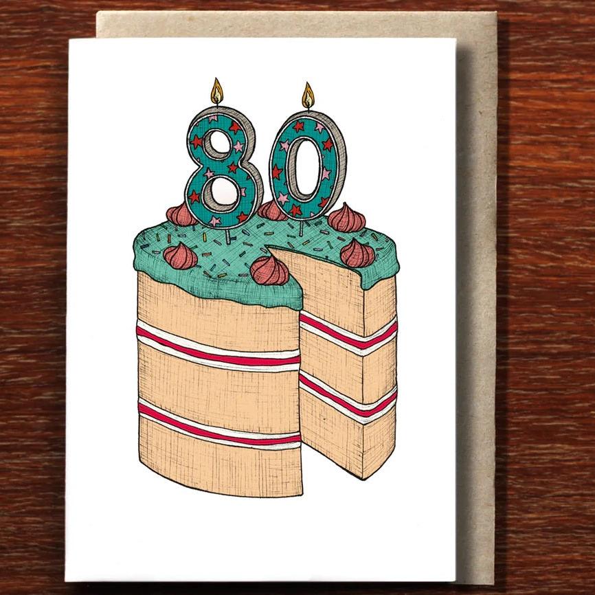 Greeting Card / 80th Birthday