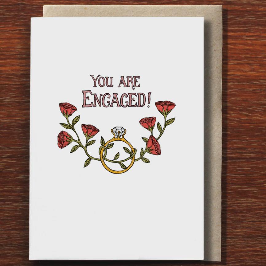 Greeting Card / Engagement Florals