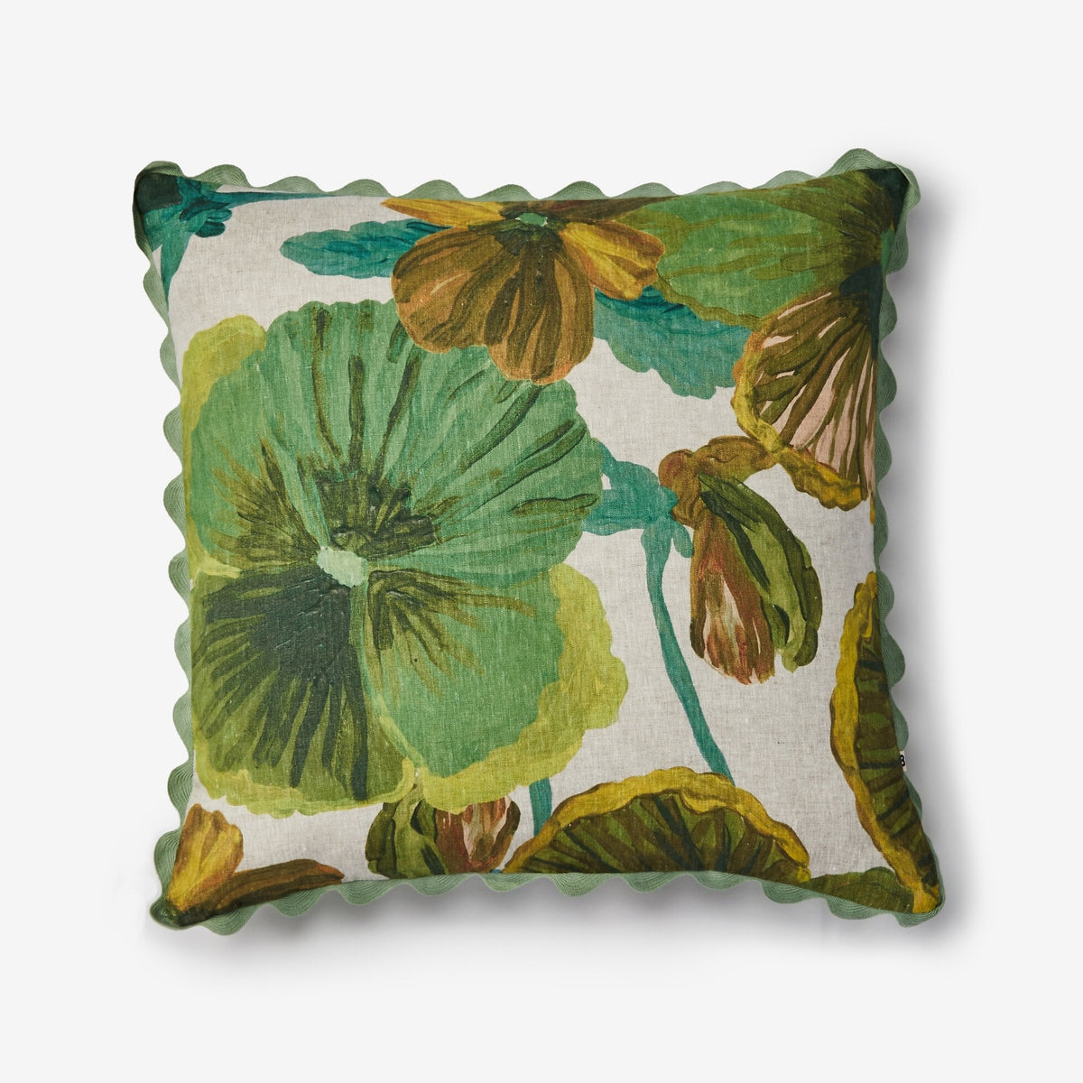 Wild Pansy Verde 60cm Cushion