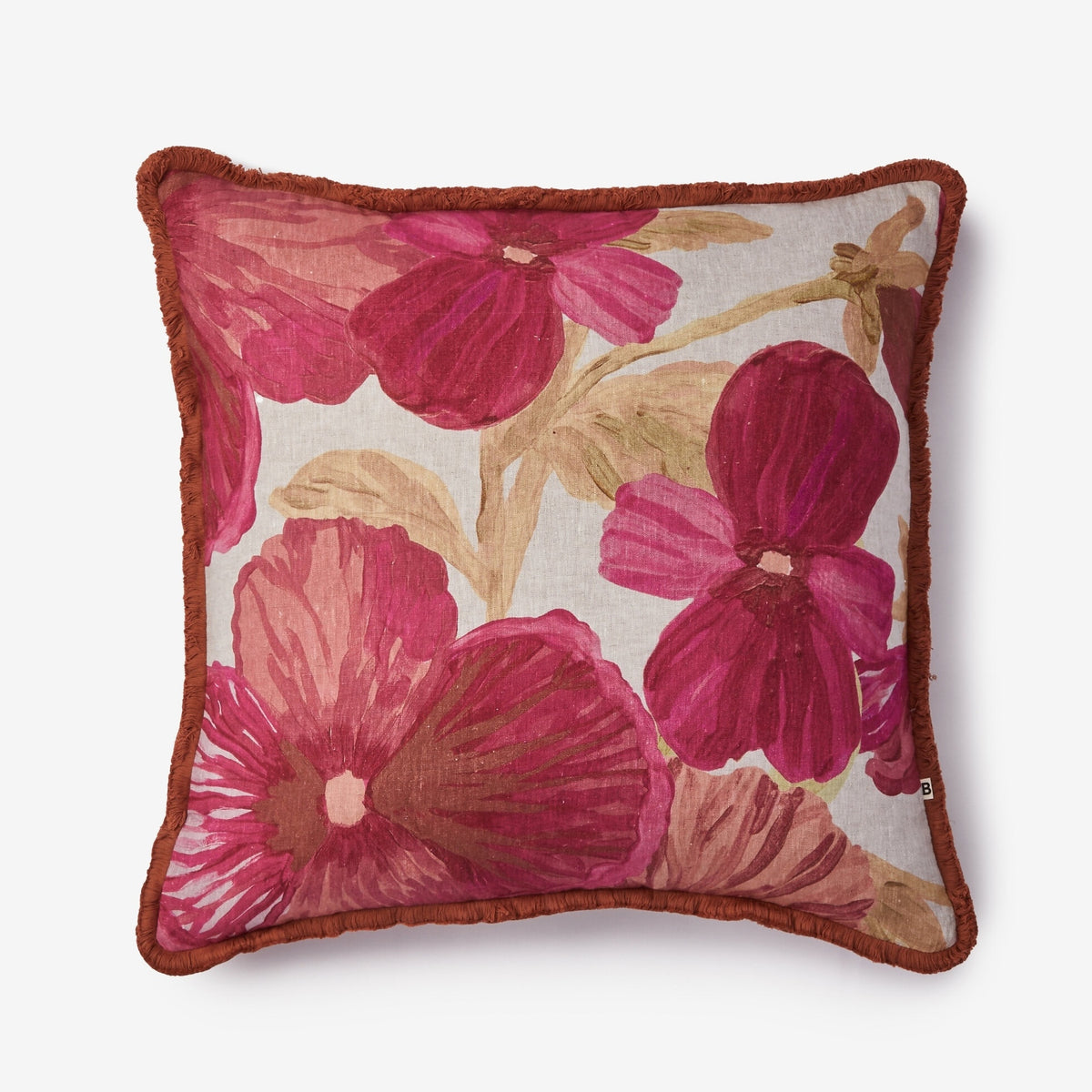 Wild Pansy Pink 60cm Cushion