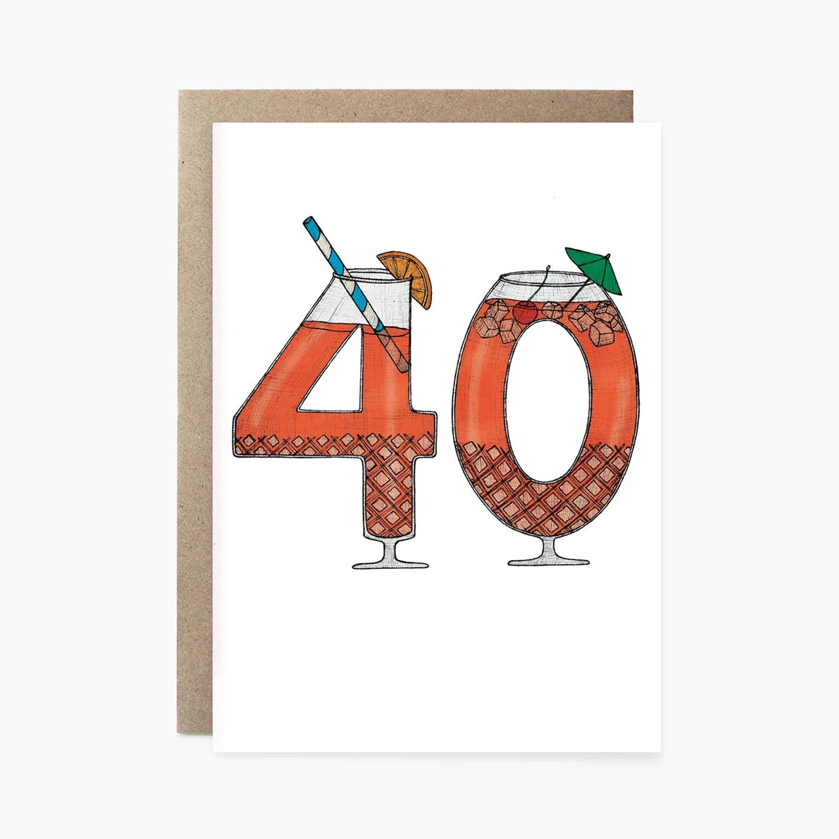 Greeting Card / 40th Cocktails