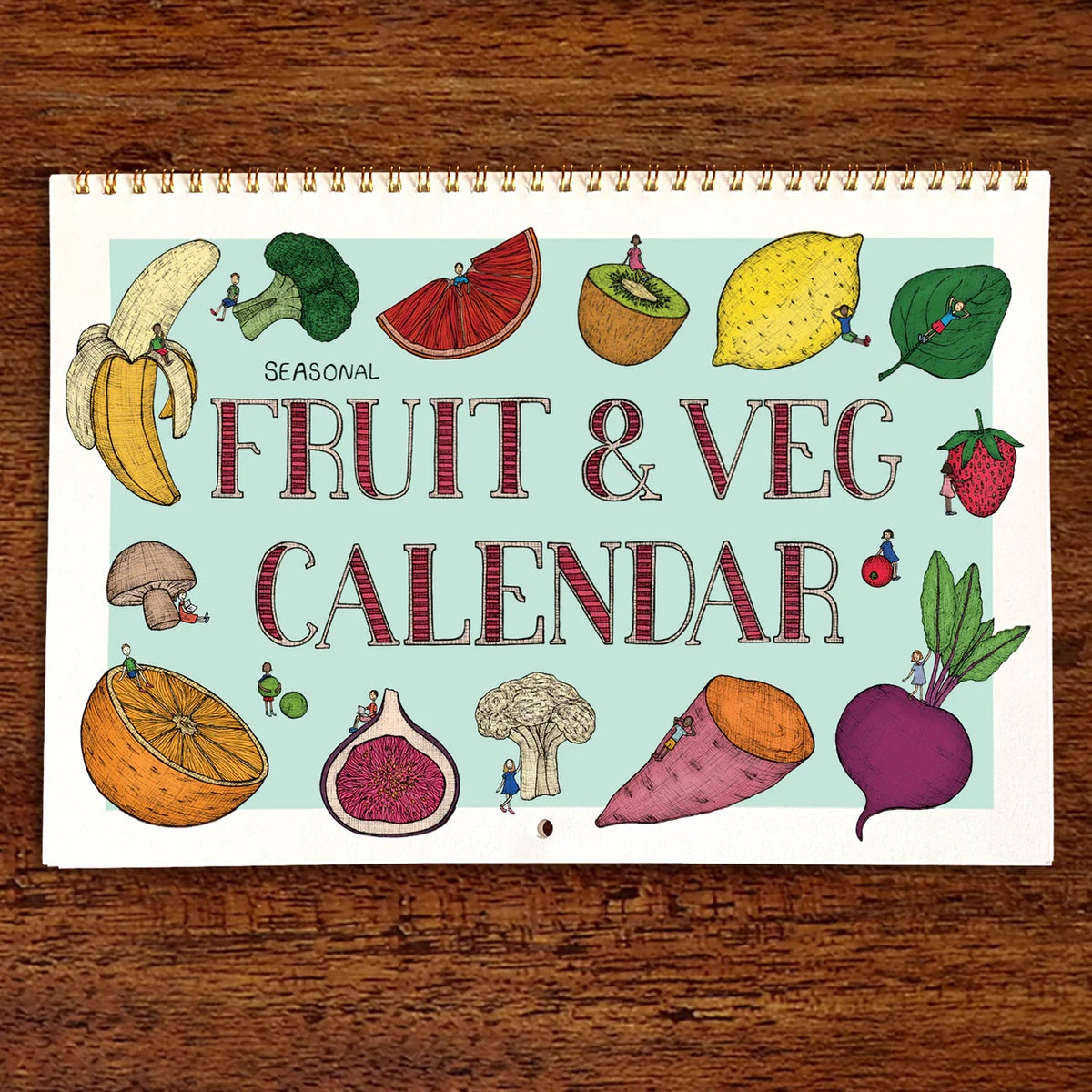 Seasonal Fruit &amp; Veg Kitchen Calendar