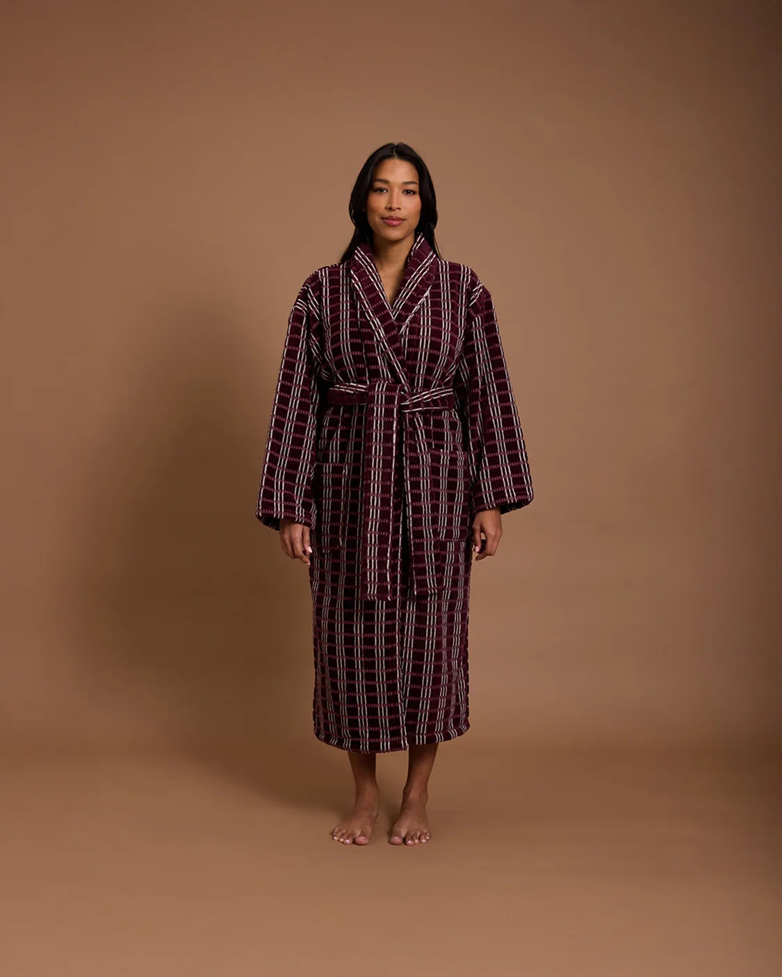 Velour Robe / Blackberry