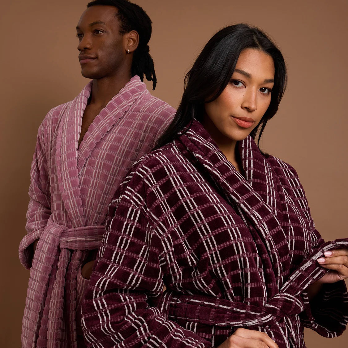 Velour Robe / Blackberry