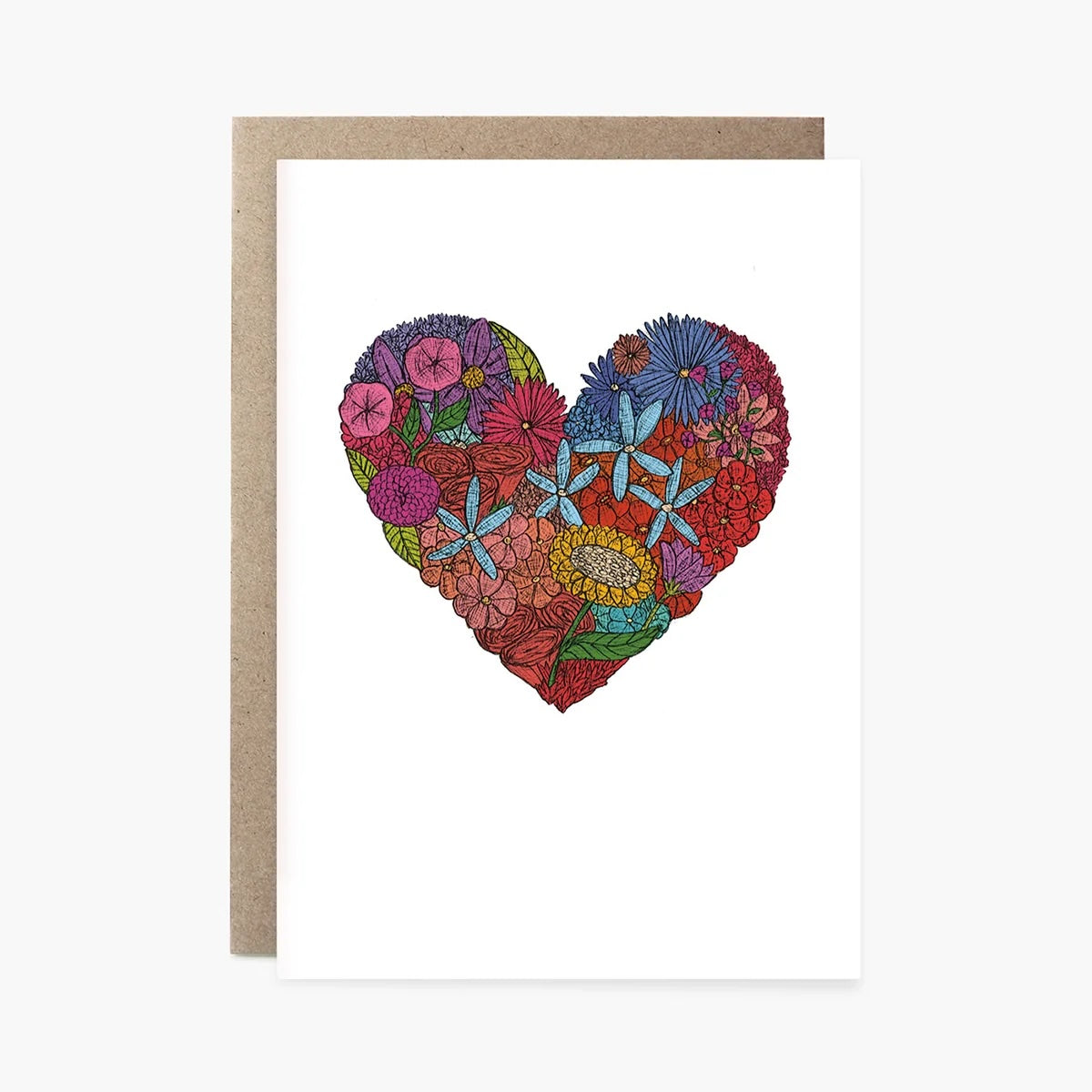 Greeting Card / Heart of Flowers