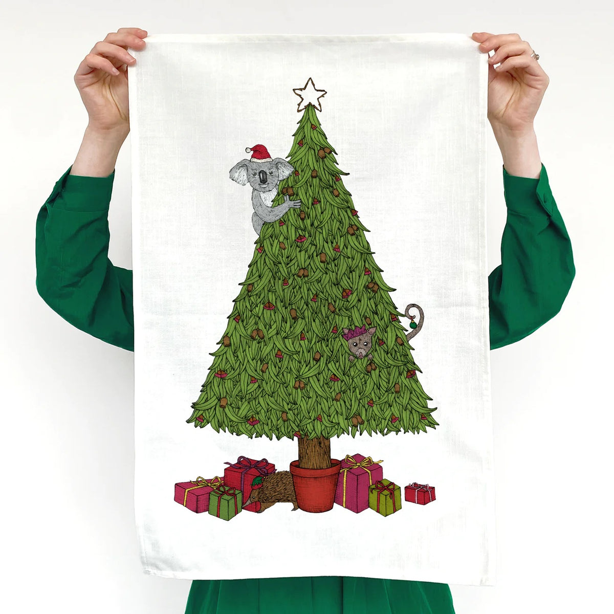 Australian Christmas Artists Tea Towel