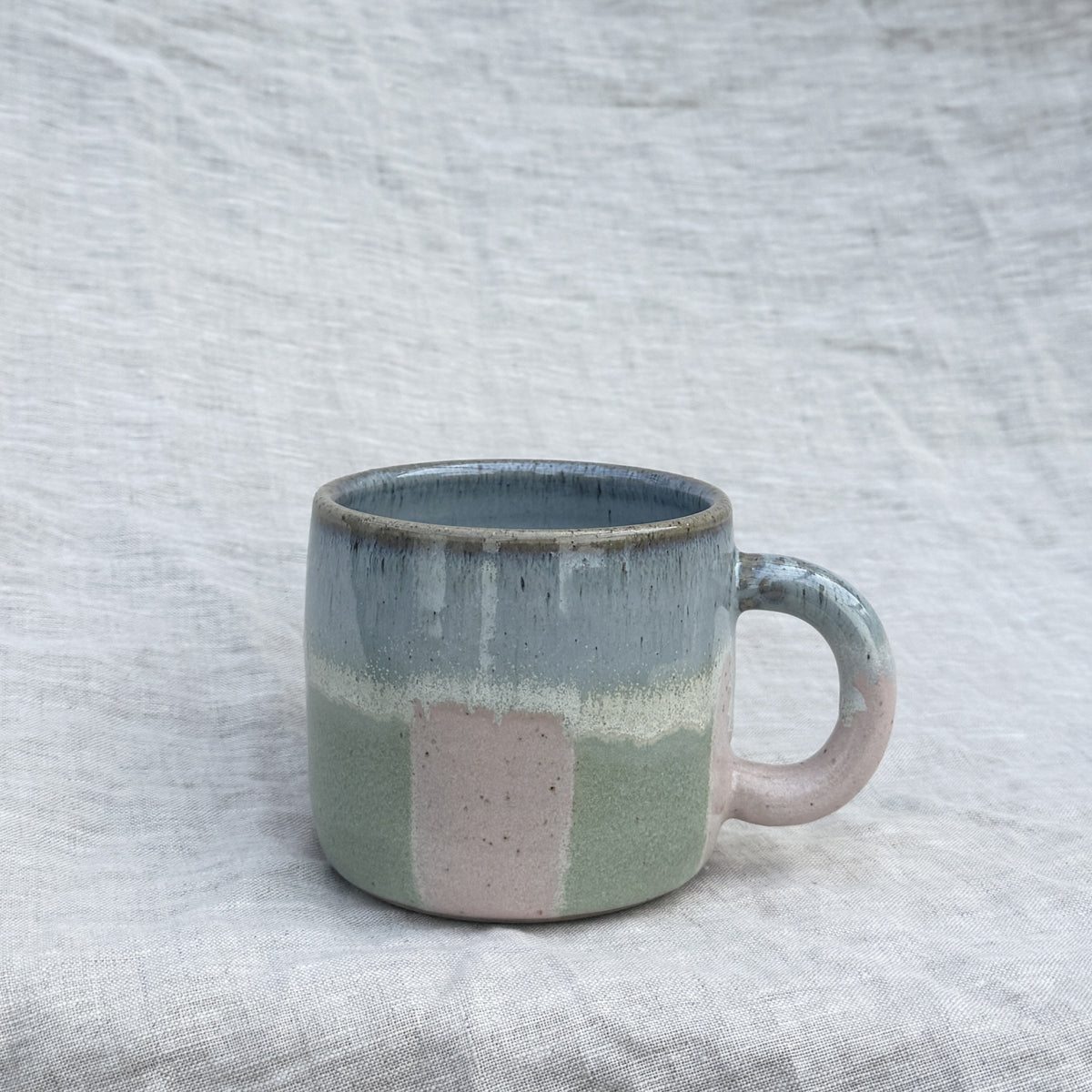 Stripe Mug 250ml / Pink Green Blue