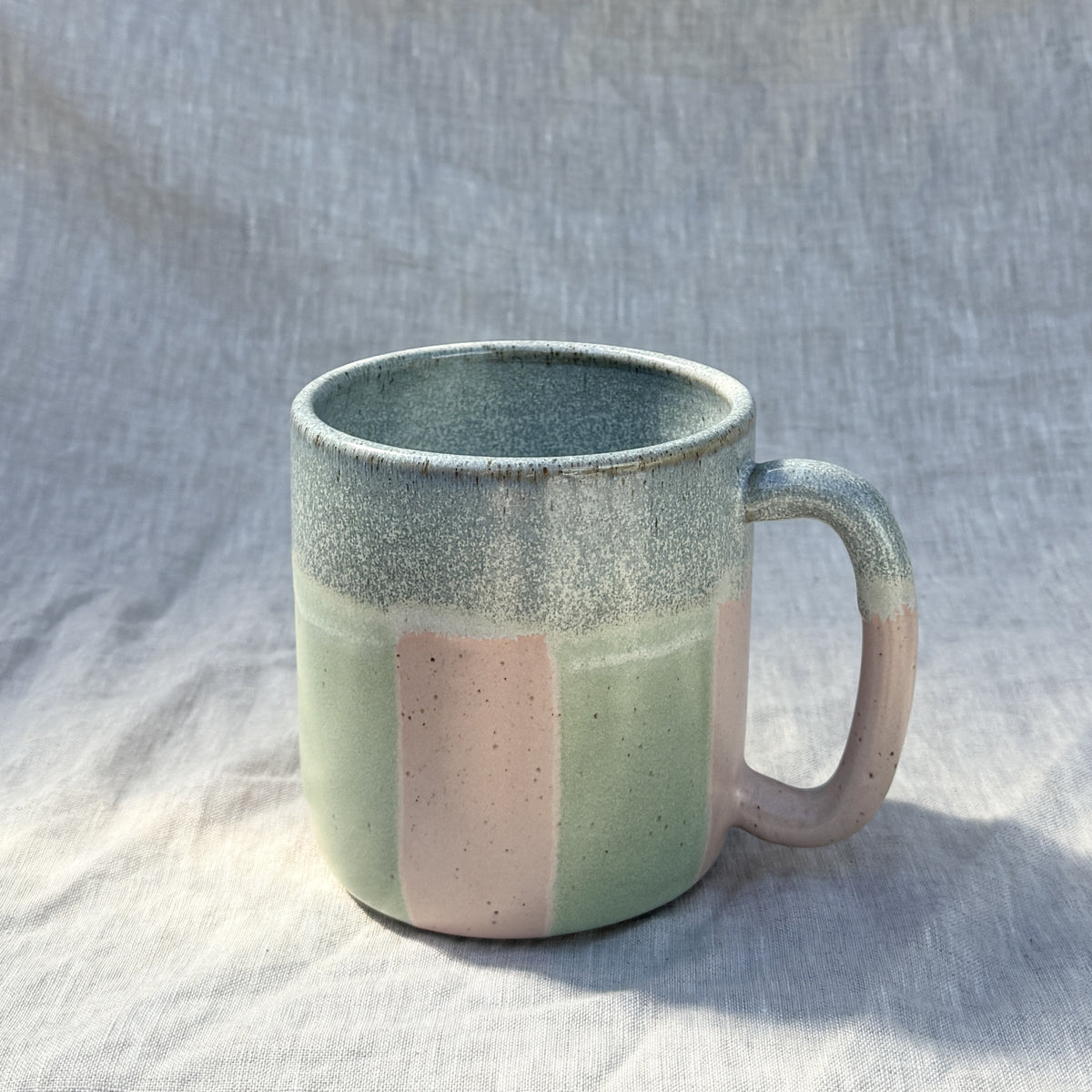 Stripe Mug 750ml / Pink Green Blue