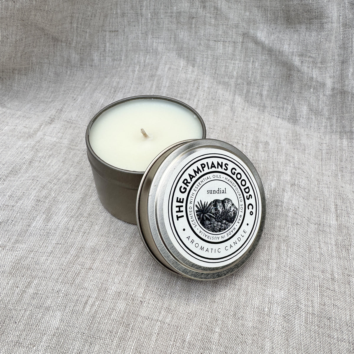 Travel Tin Candle / Sundial