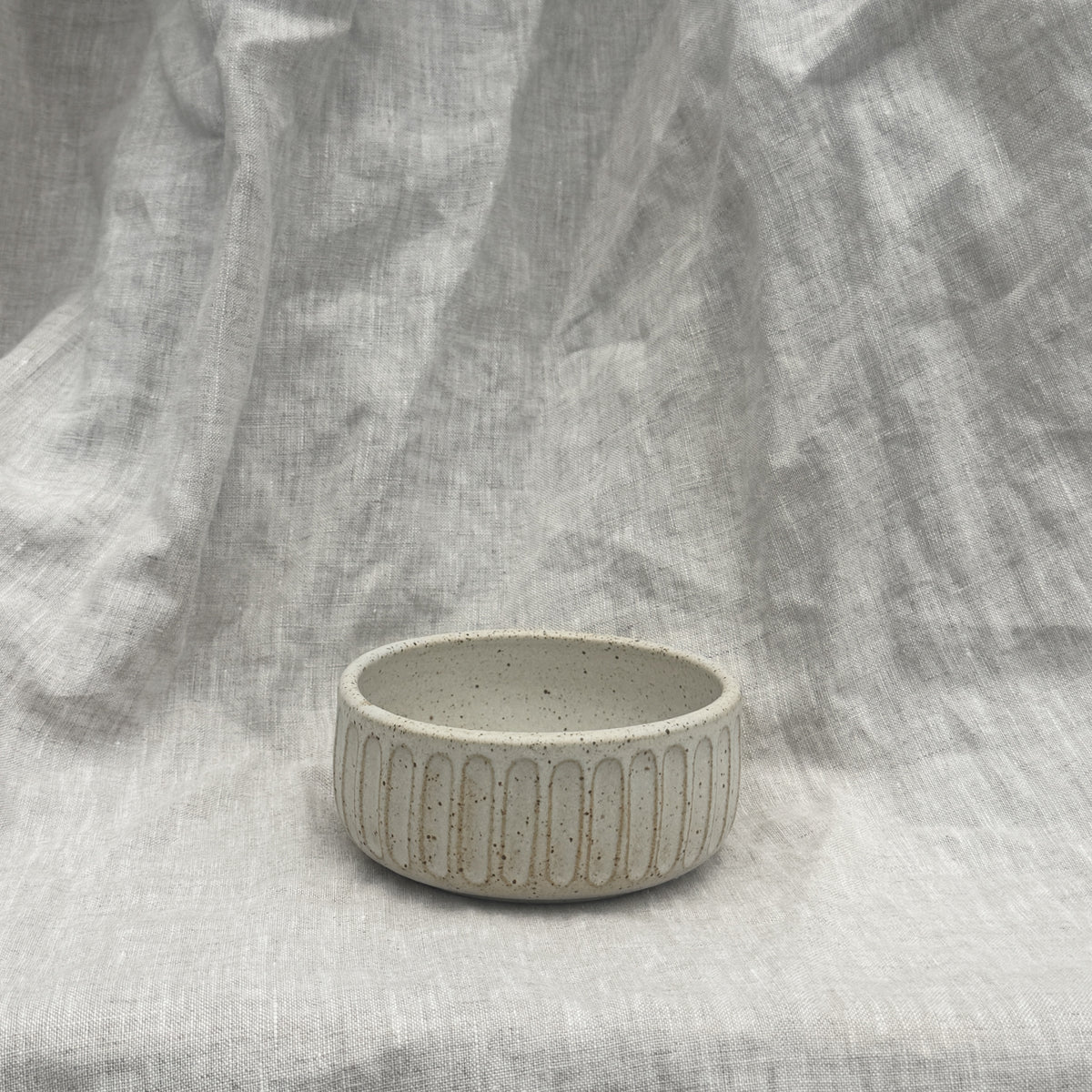 Tapas Bowl / Fluted Creamy White