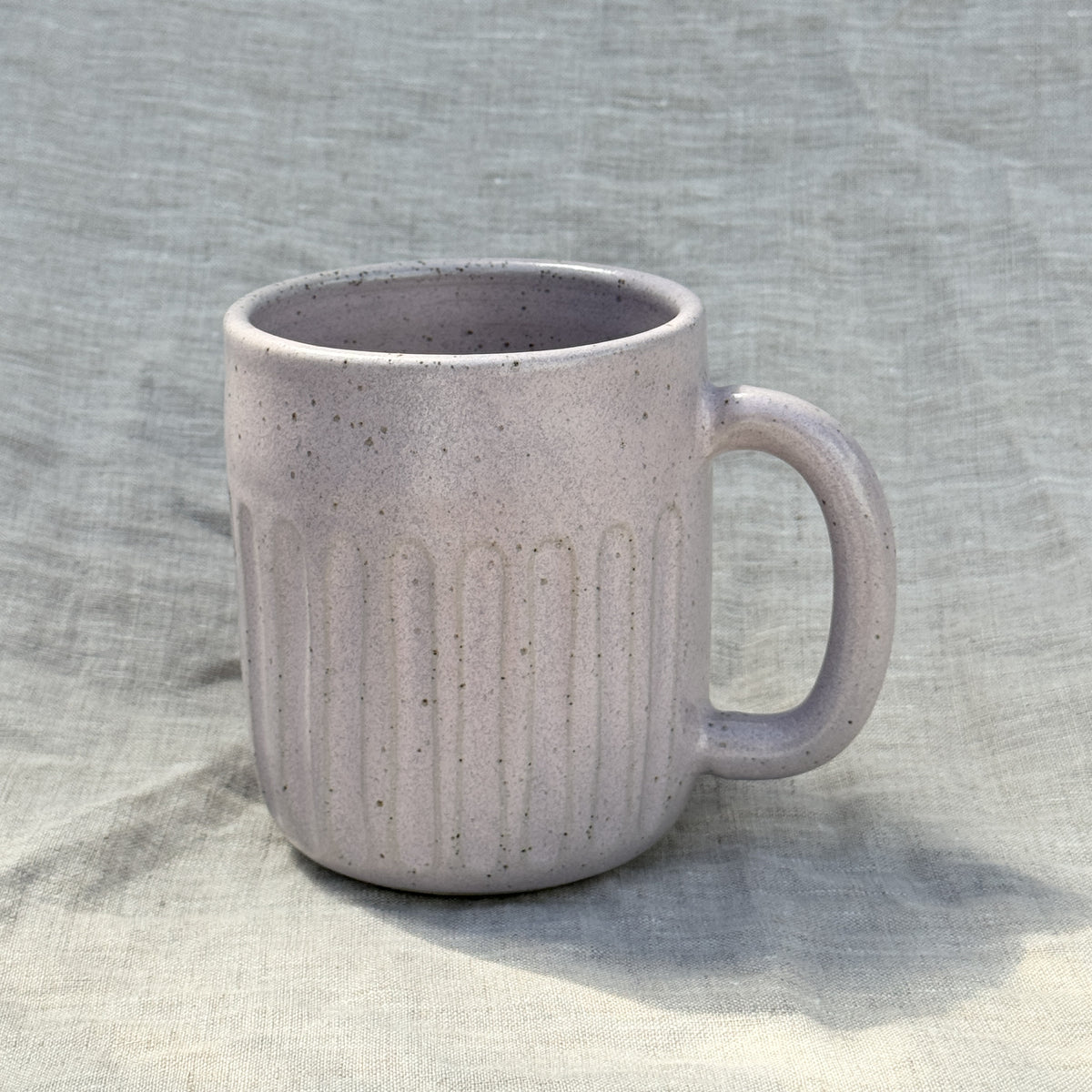 Fluted 450ml Mug / Lilac