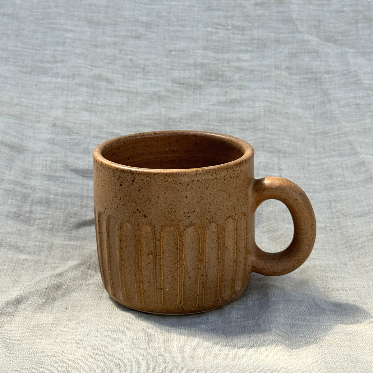 Fluted Mug 250ml / Chestnut