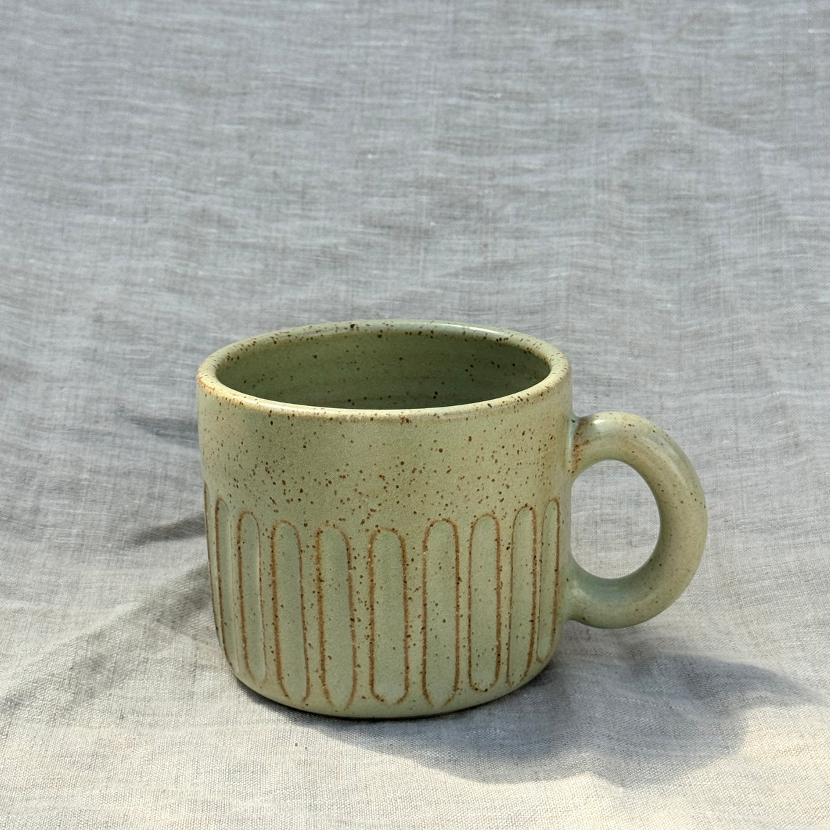 Fluted Mug 250ml / Green