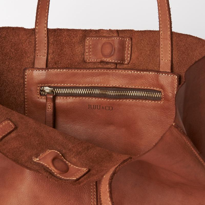 Baby Unlined Tote / Cognac