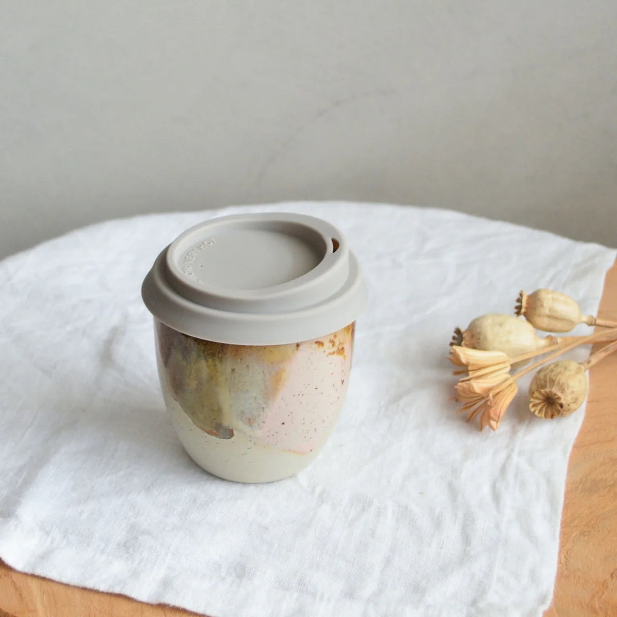 Reusable Takeaway Cup Small / Earthy Retro