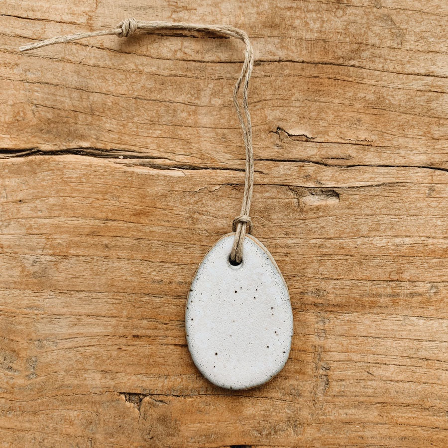 Easter Egg Ornament Small / Driftwood