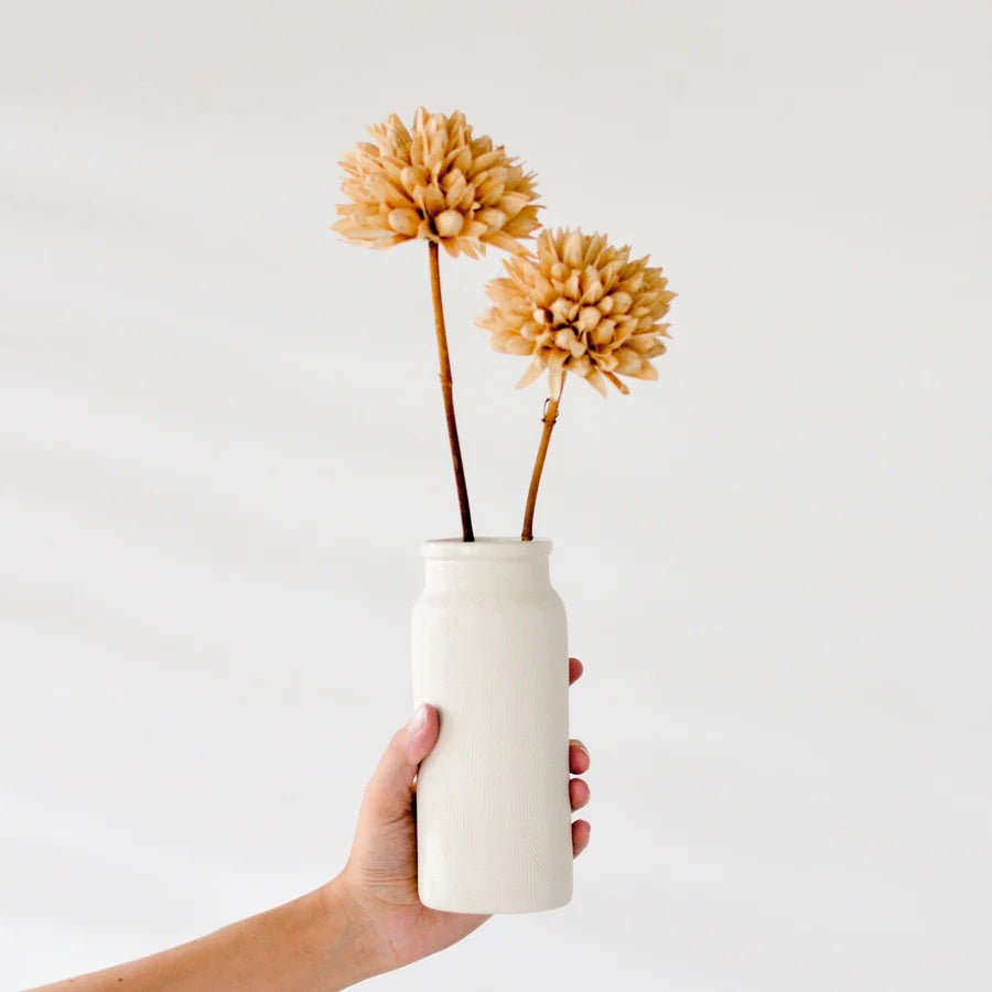 Tall Vase / Textured Porcelain