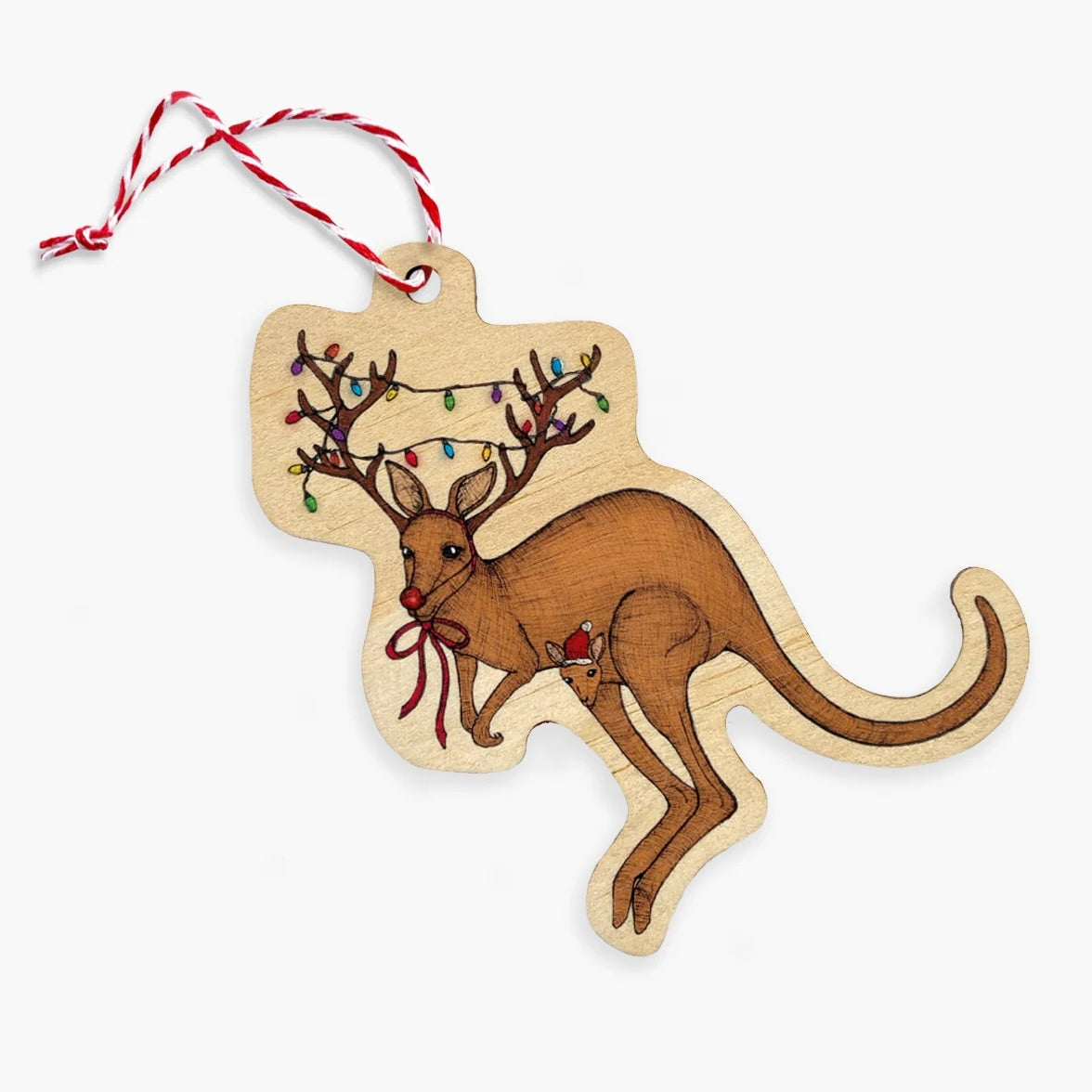 Kangaroo Christmas Ornament