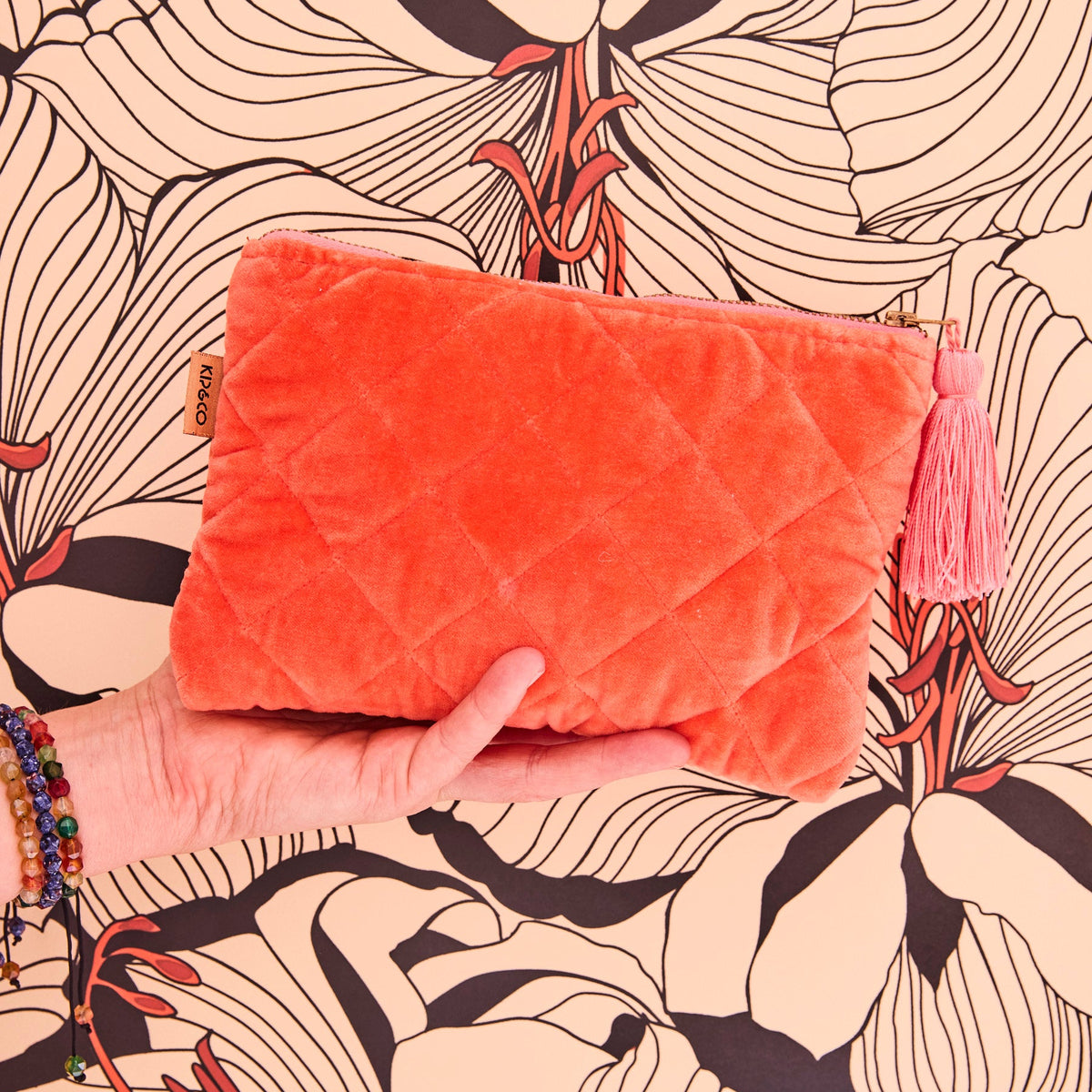 Poppy Queen Velvet Cosmetics Purse