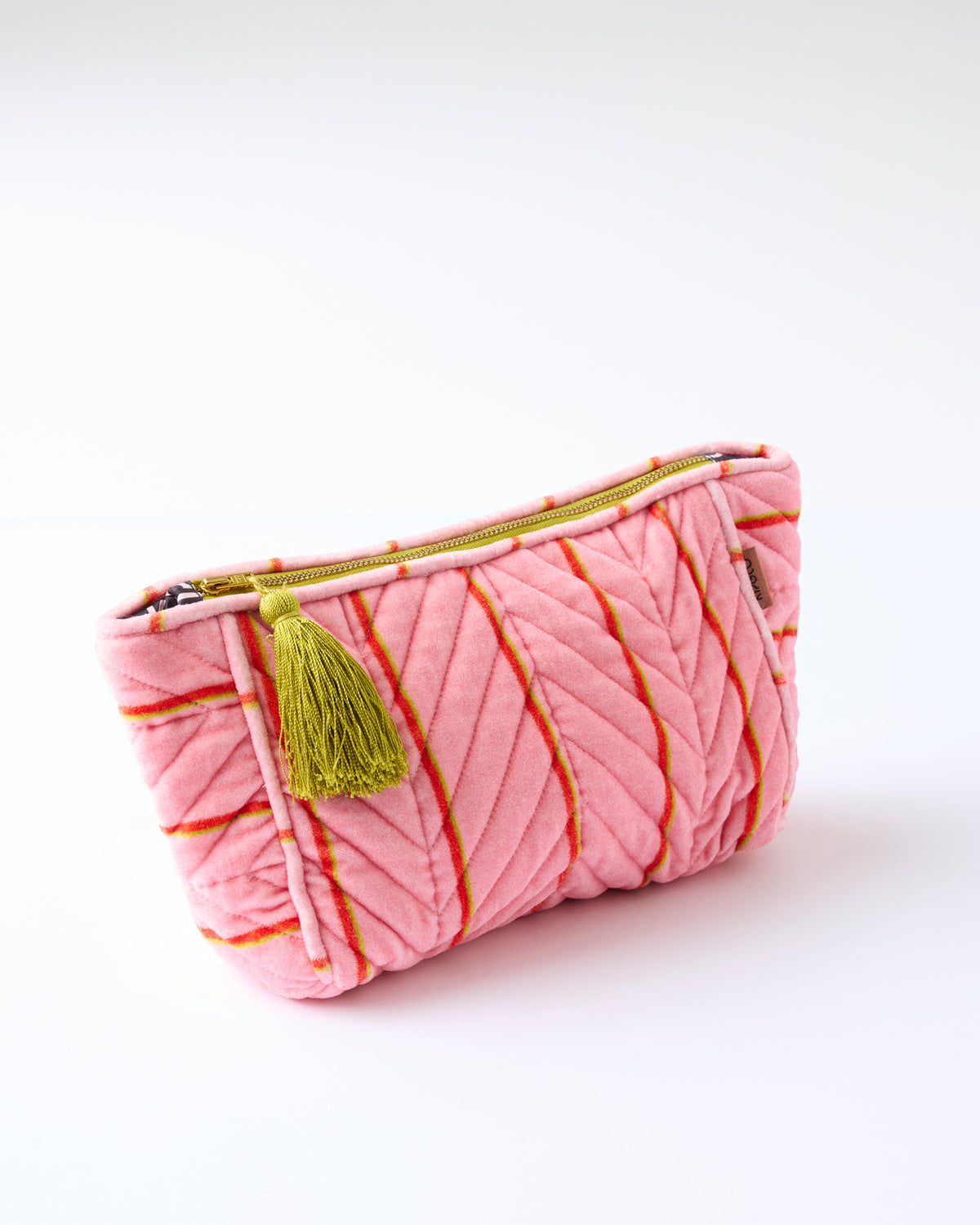 Wategos Soiree Stripe Velvet Toiletry Bag