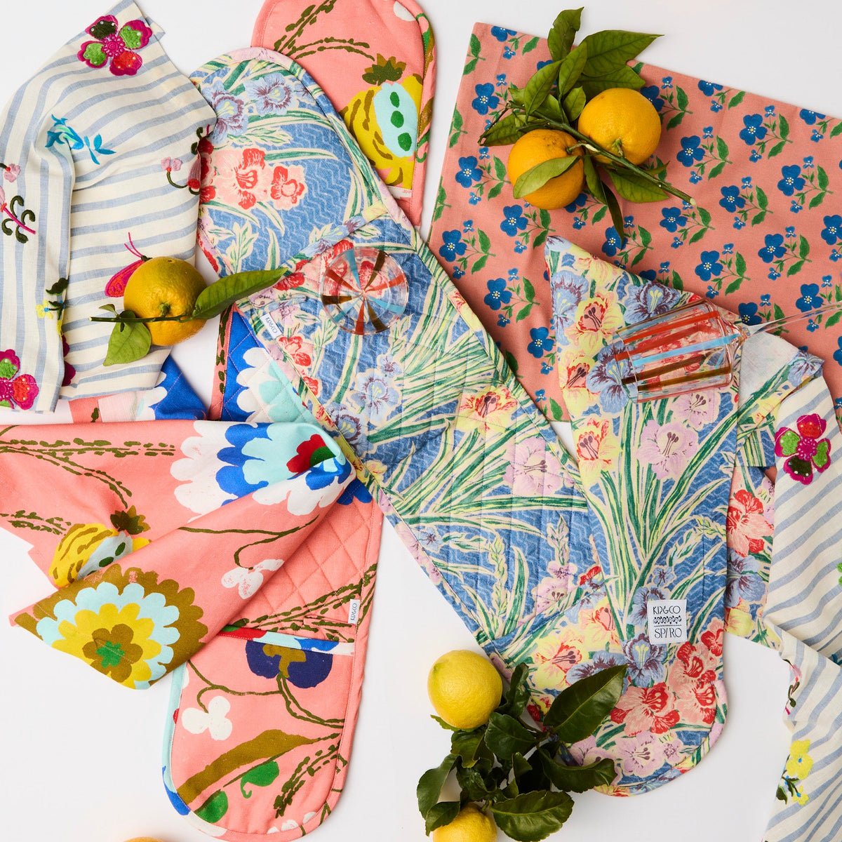 Anna Spiro Gladiolus Double Oven Mitt
