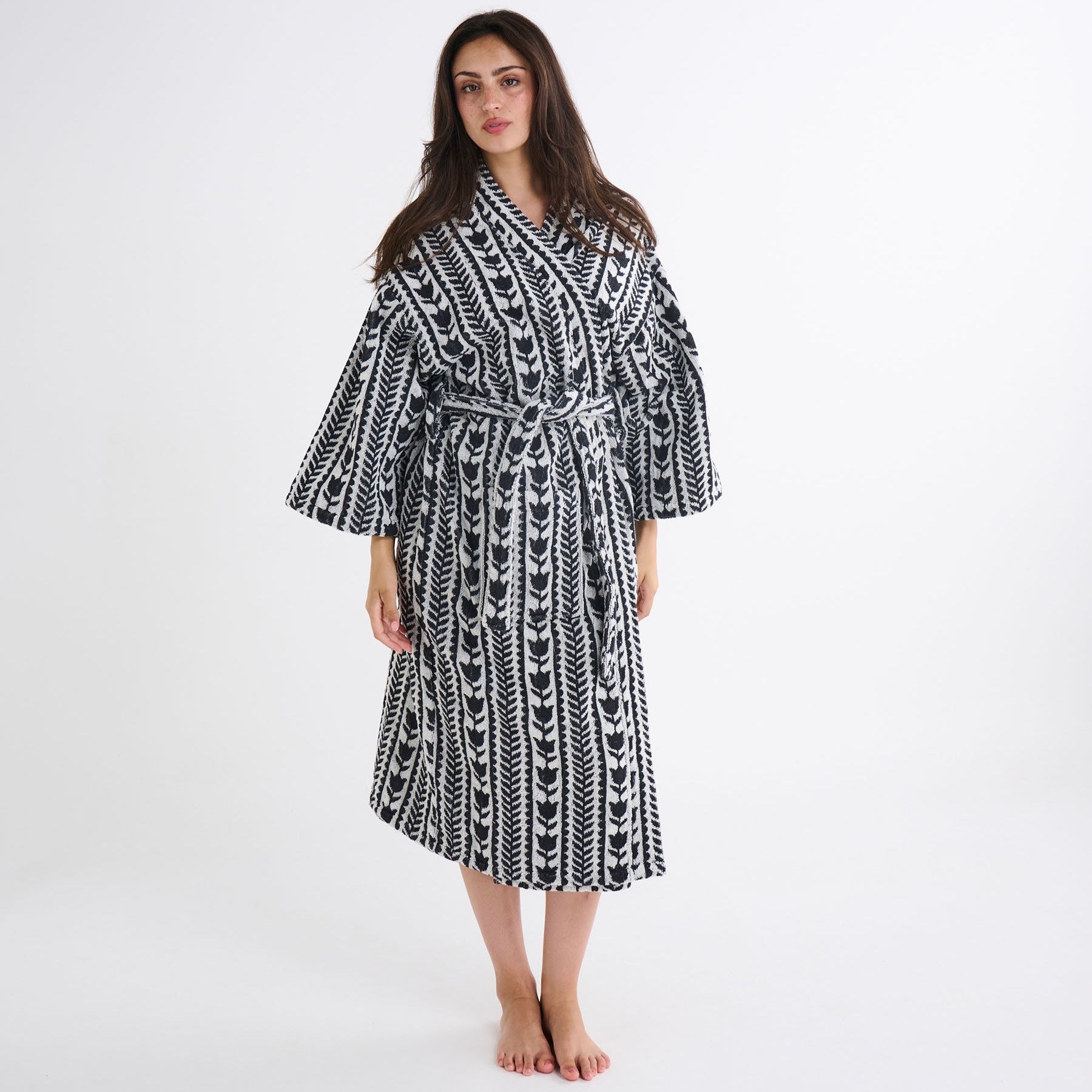 Flower Chain Terry Bath Robe