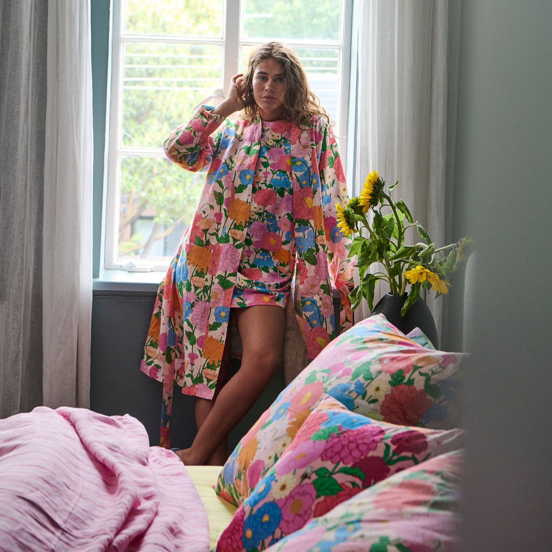 Follow The Sun Linen Robe