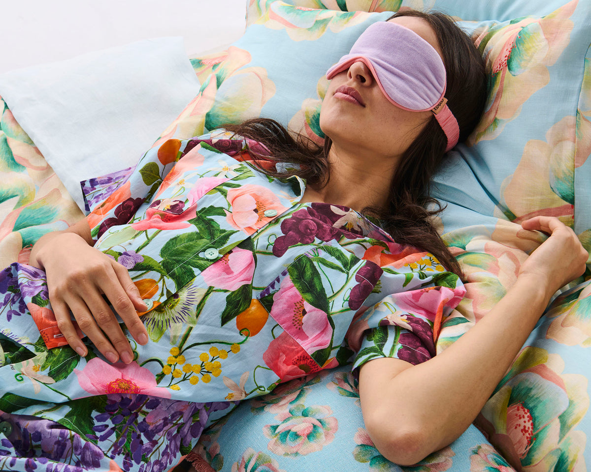 Lilac Velvet Eye Mask