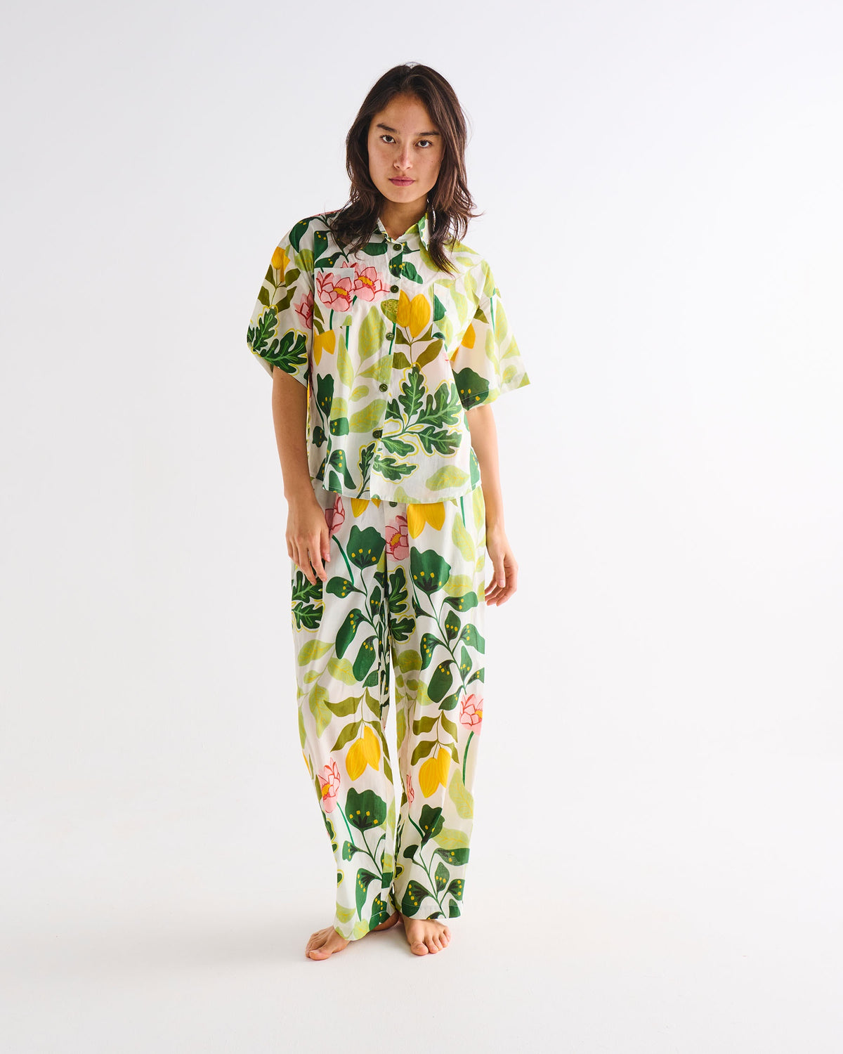 Wander Cotton Shirt &amp; Pant Pyjama Set