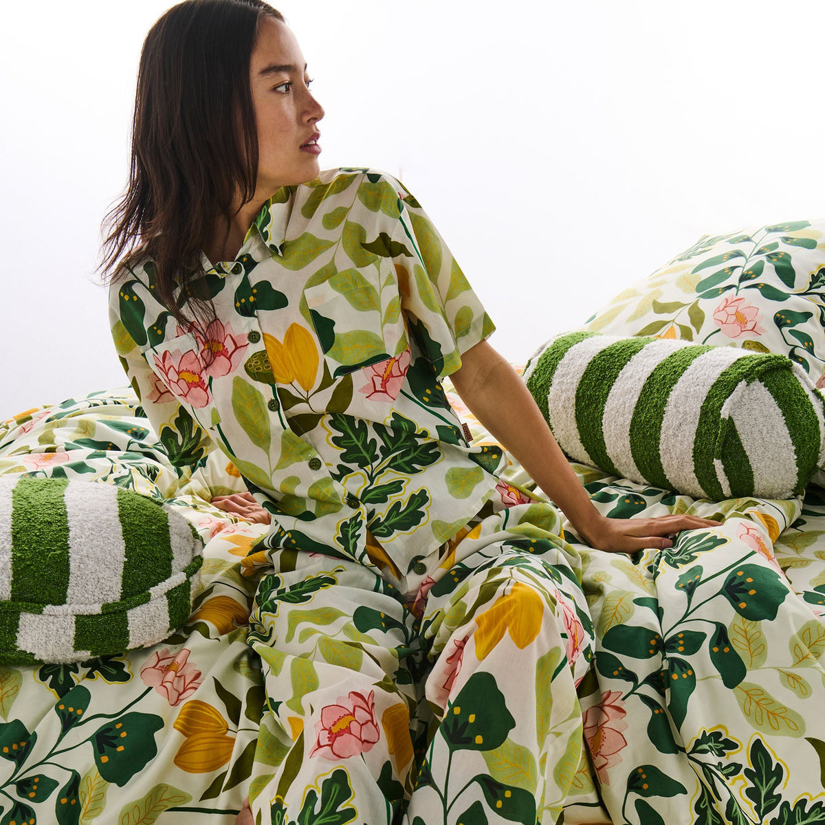 Wander Cotton Shirt &amp; Pant Pyjama Set