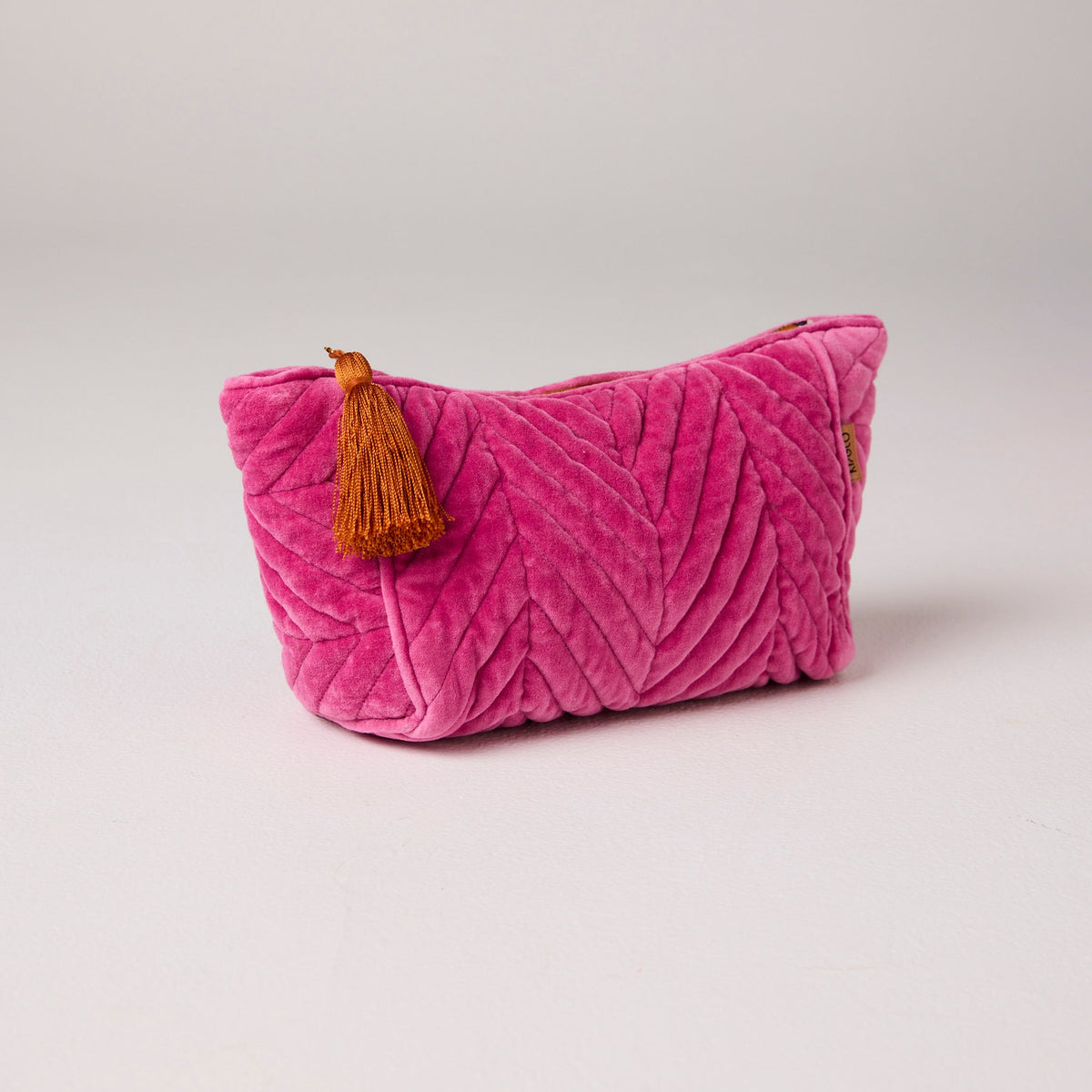 Pink Velvet Toiletry Bag