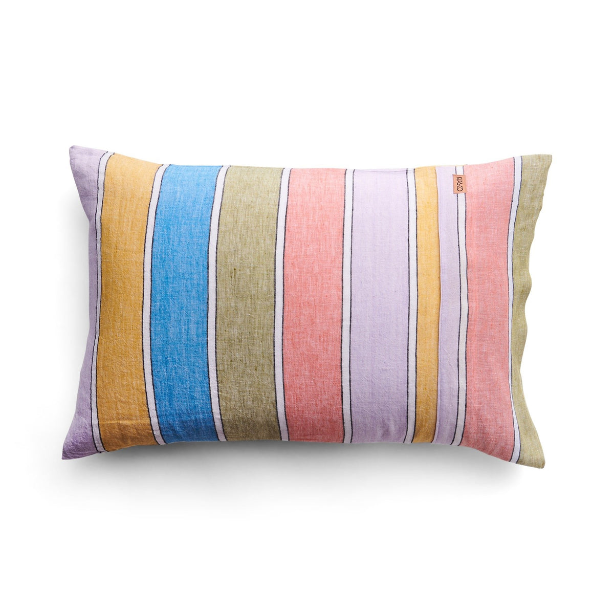 Majorca Stripe Woven Linen Pillowcase Set