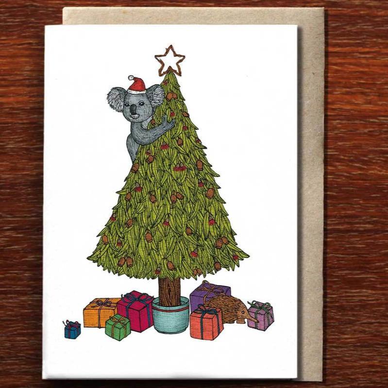 Christmas Card / Koala Christmas Tree