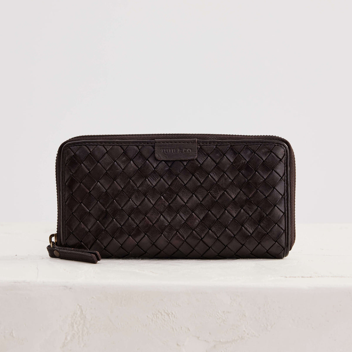Large Basque Wallet / Chocolate