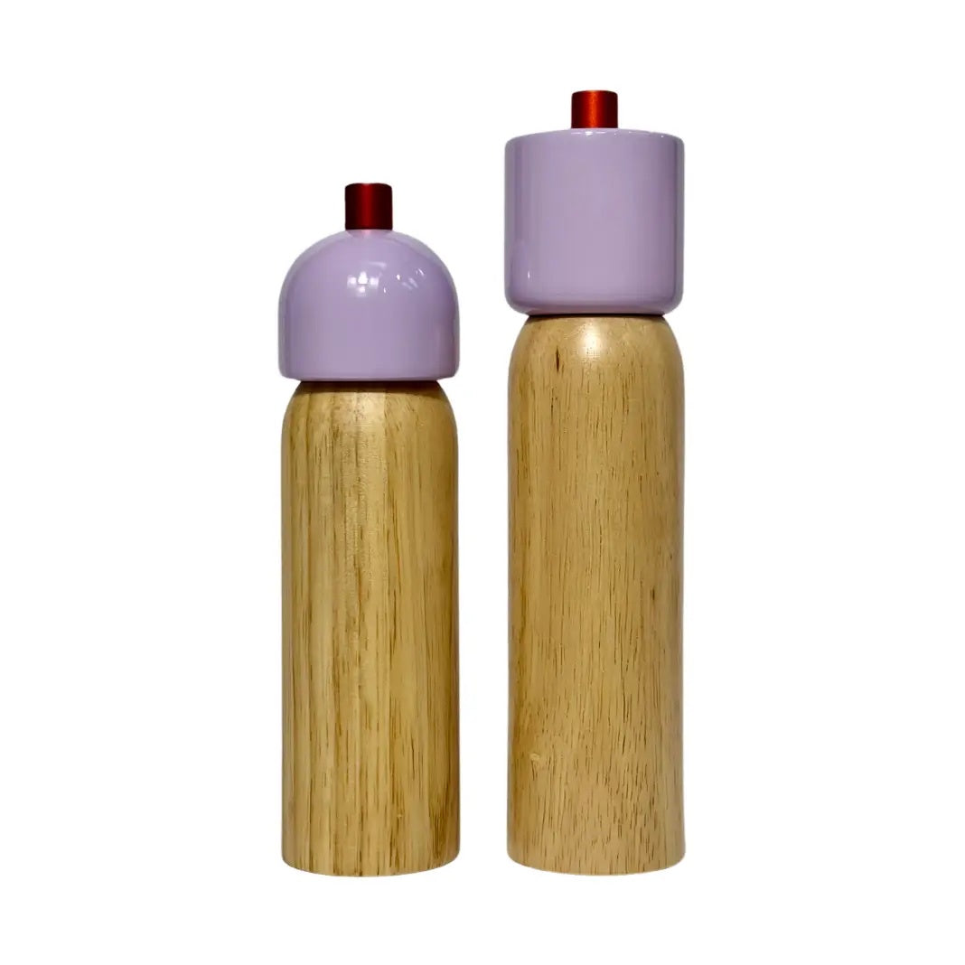 Salt & Pepper Grinder / Lilac & Red
